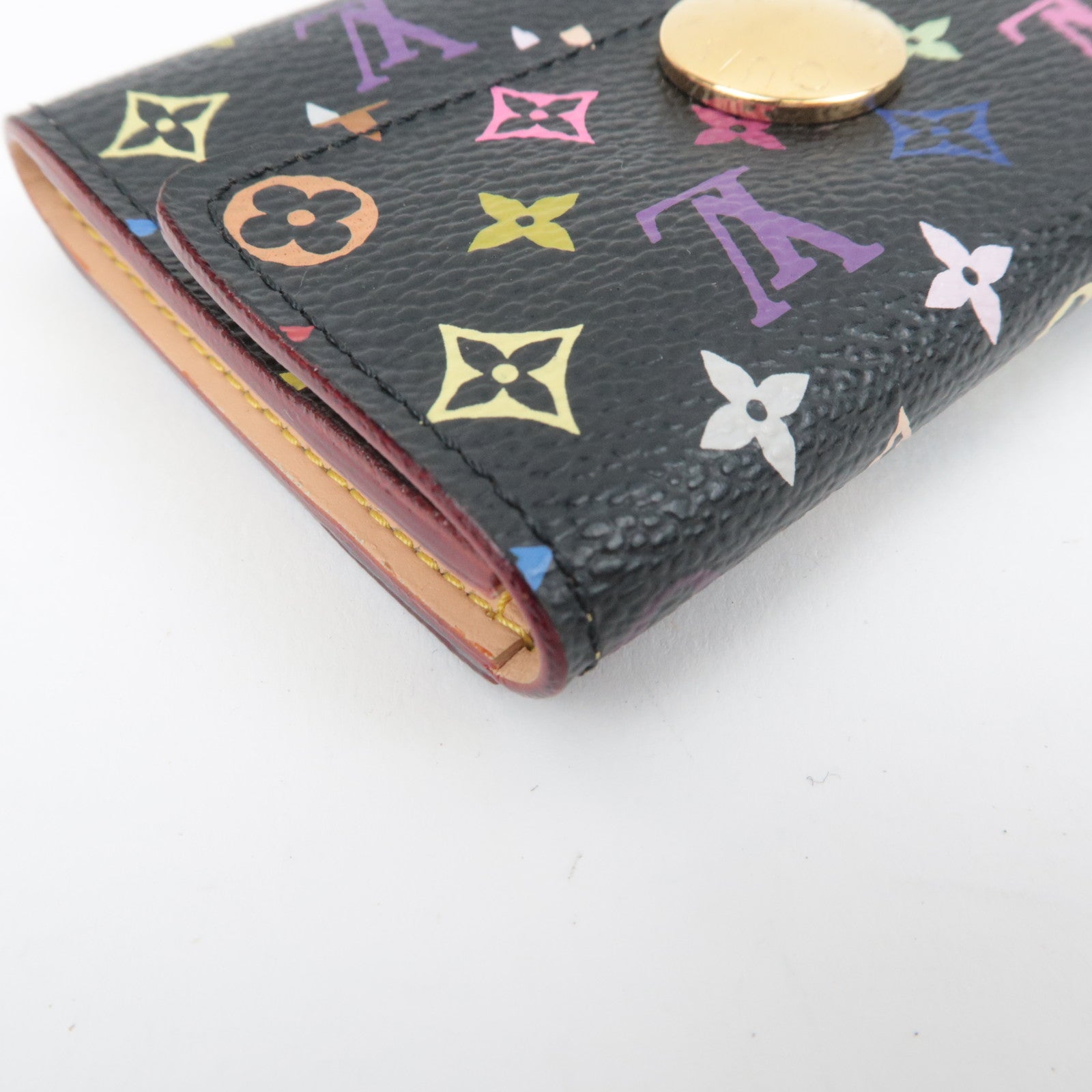 Louis Vuitton Monogram Multicolor Murakami Porte Monnaie Cozy Coin Case Noir M60007