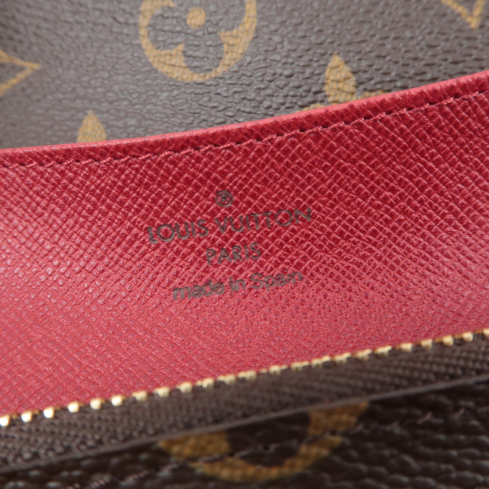 Louis Vuitton Monogram Portefeuille Emilie Long Wallet Rouge M60136