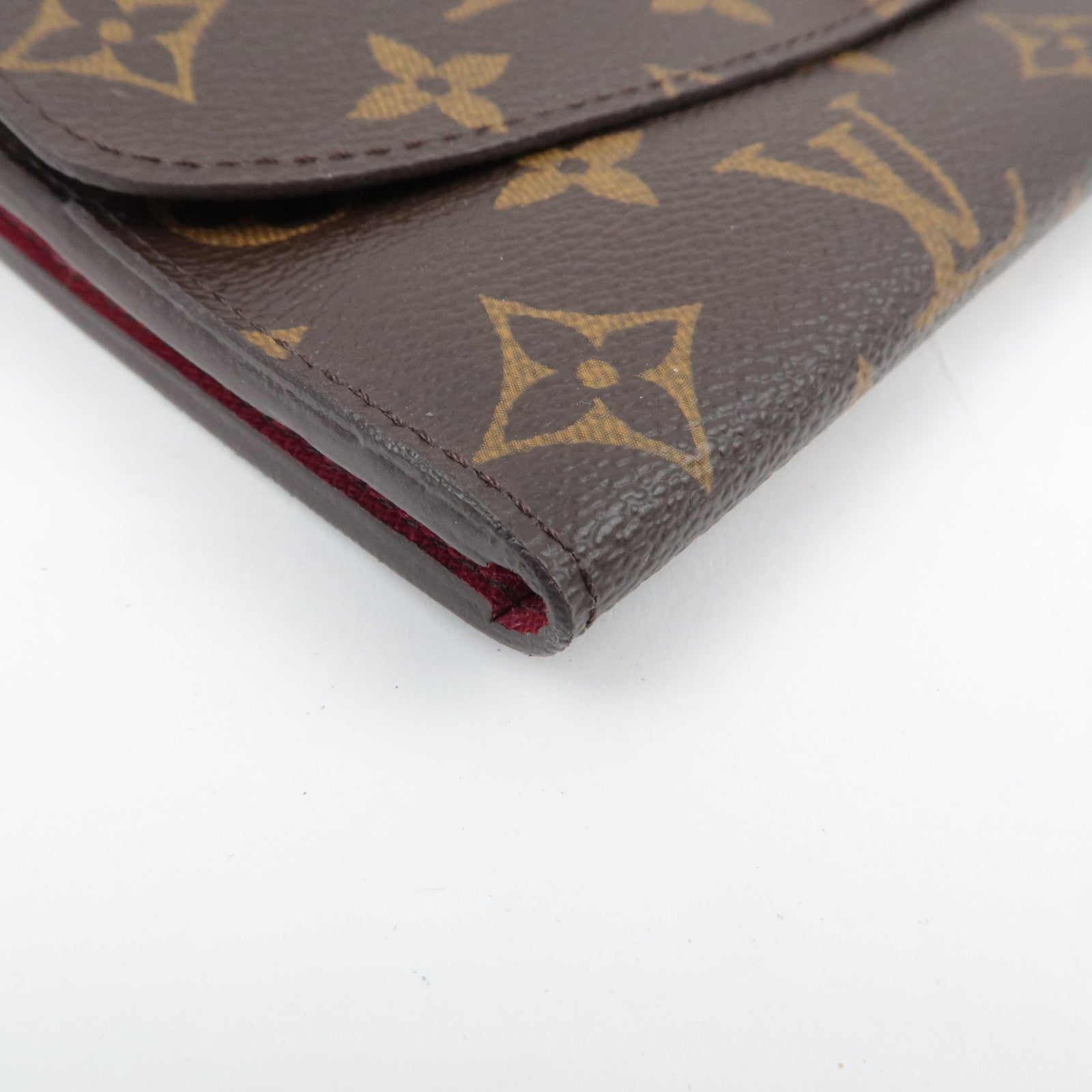 Louis Vuitton Monogram Portefeuille Emilie Long Wallet Rouge M60136