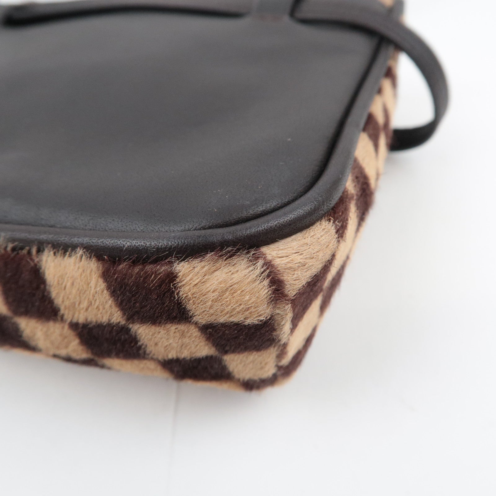 Louis Vuitton Damier Sauvage Gazelle Calf Hair Shoulder Bag M92130