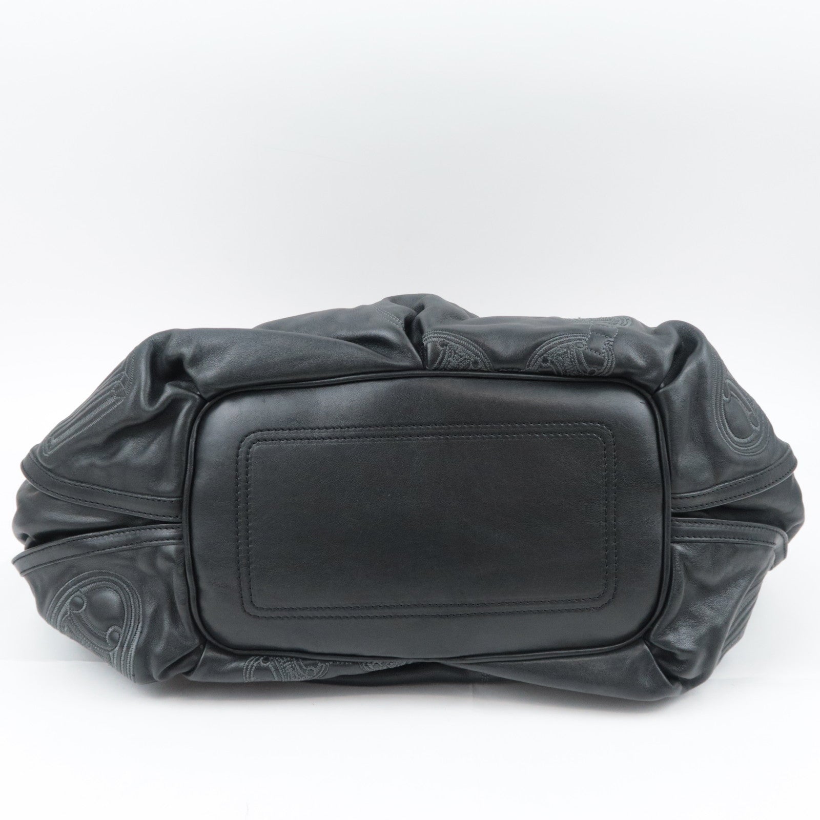 CELINE Bittersweet Leather Shoulder Bag Black