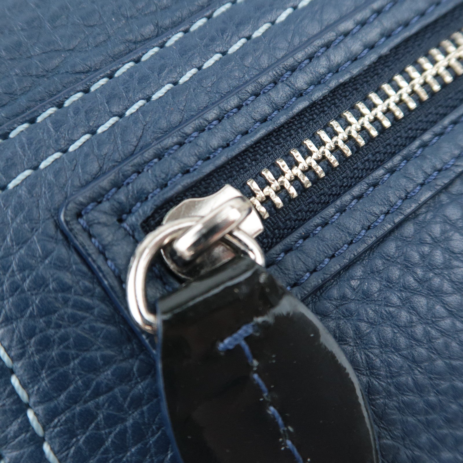 COACH Penelope Leather Shoulder Bag Navy 13159