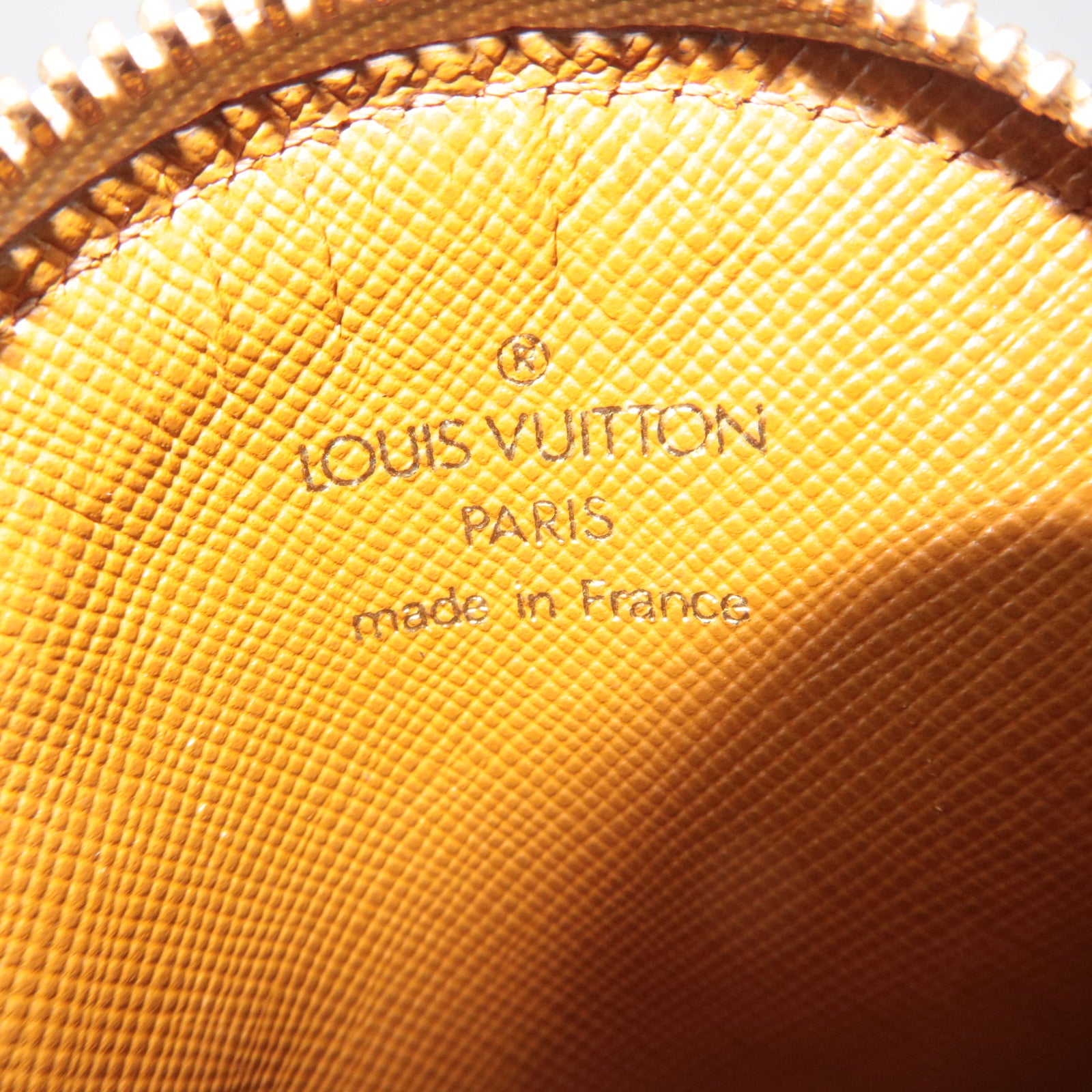 Louis Vuitton Monogram Mini Porte Monnaie Rond Coin Case Beige M92452