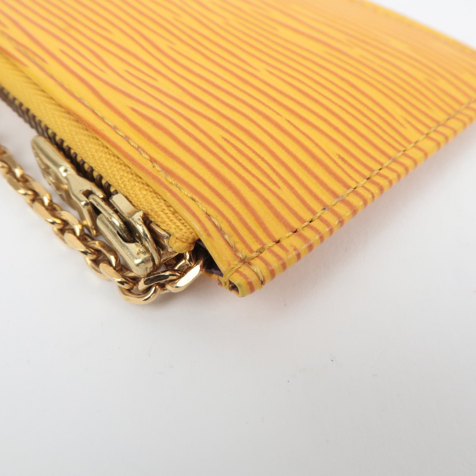 Louis Vuitton Epi Pochette Cles Coin Case Tassili Yellow M63809