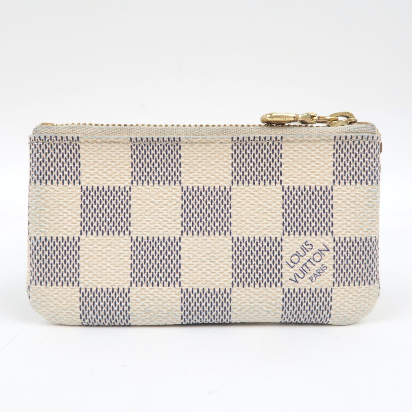 Louis Vuitton Damier Azur Pochette Cles Coin Case N62659