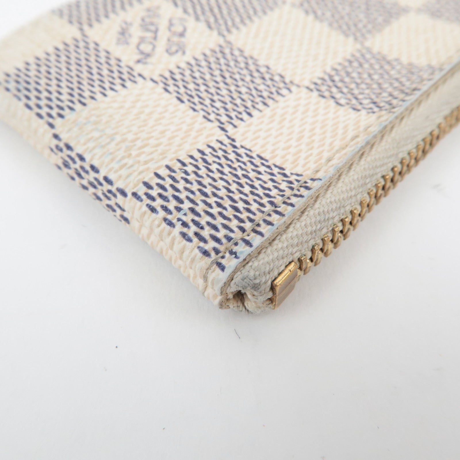 Louis Vuitton Damier Azur Pochette Cles Coin Case N62659