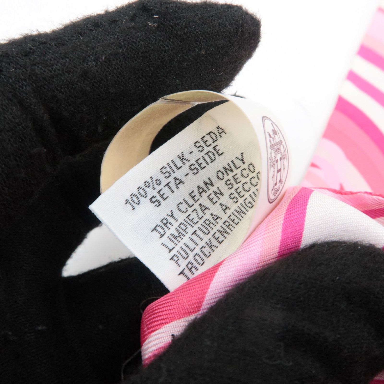 HERMES Twilly Scarf BRIDES de GALA 100% Silk Pink