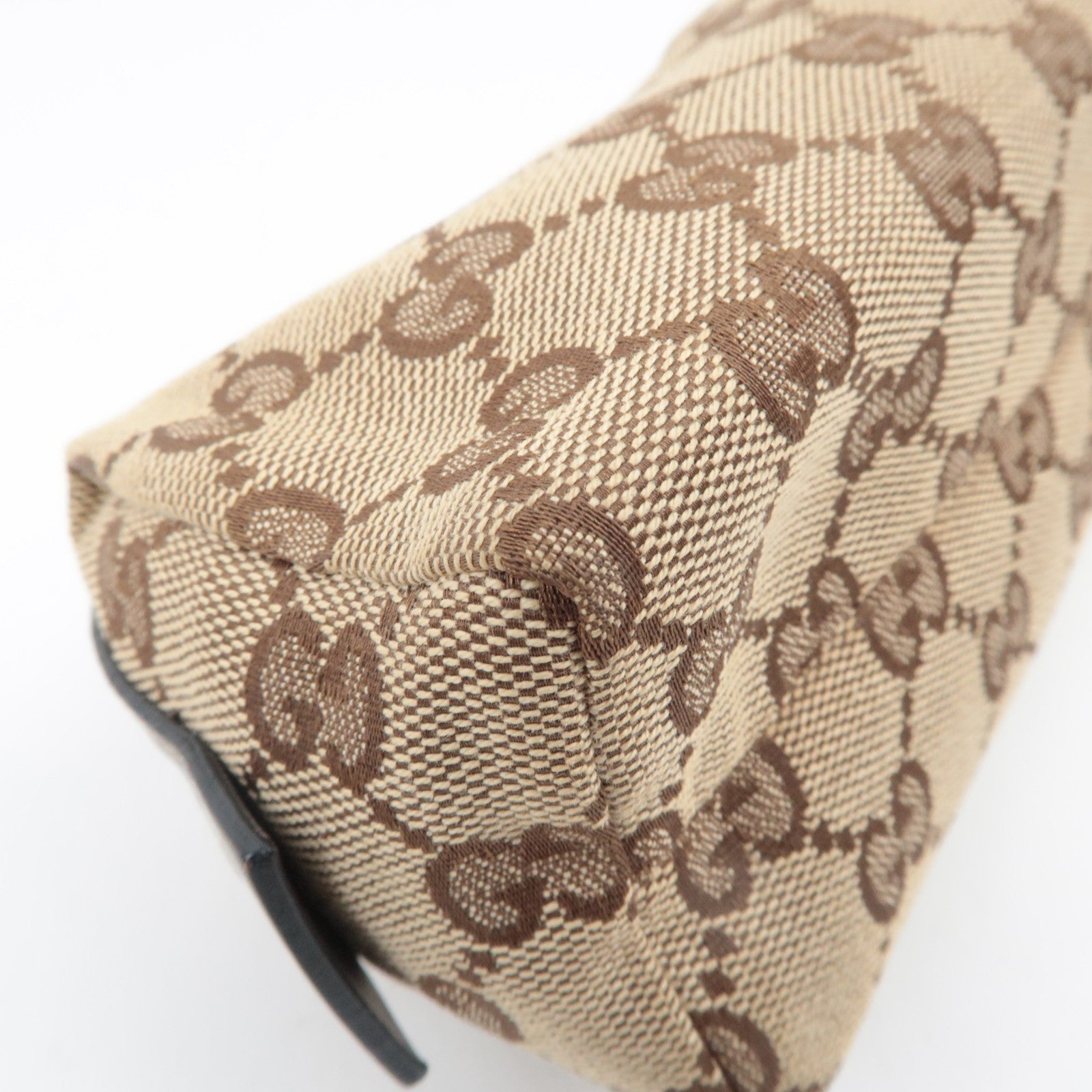 GUCCI GG Canvas Small Pouch Beige Gray 29596