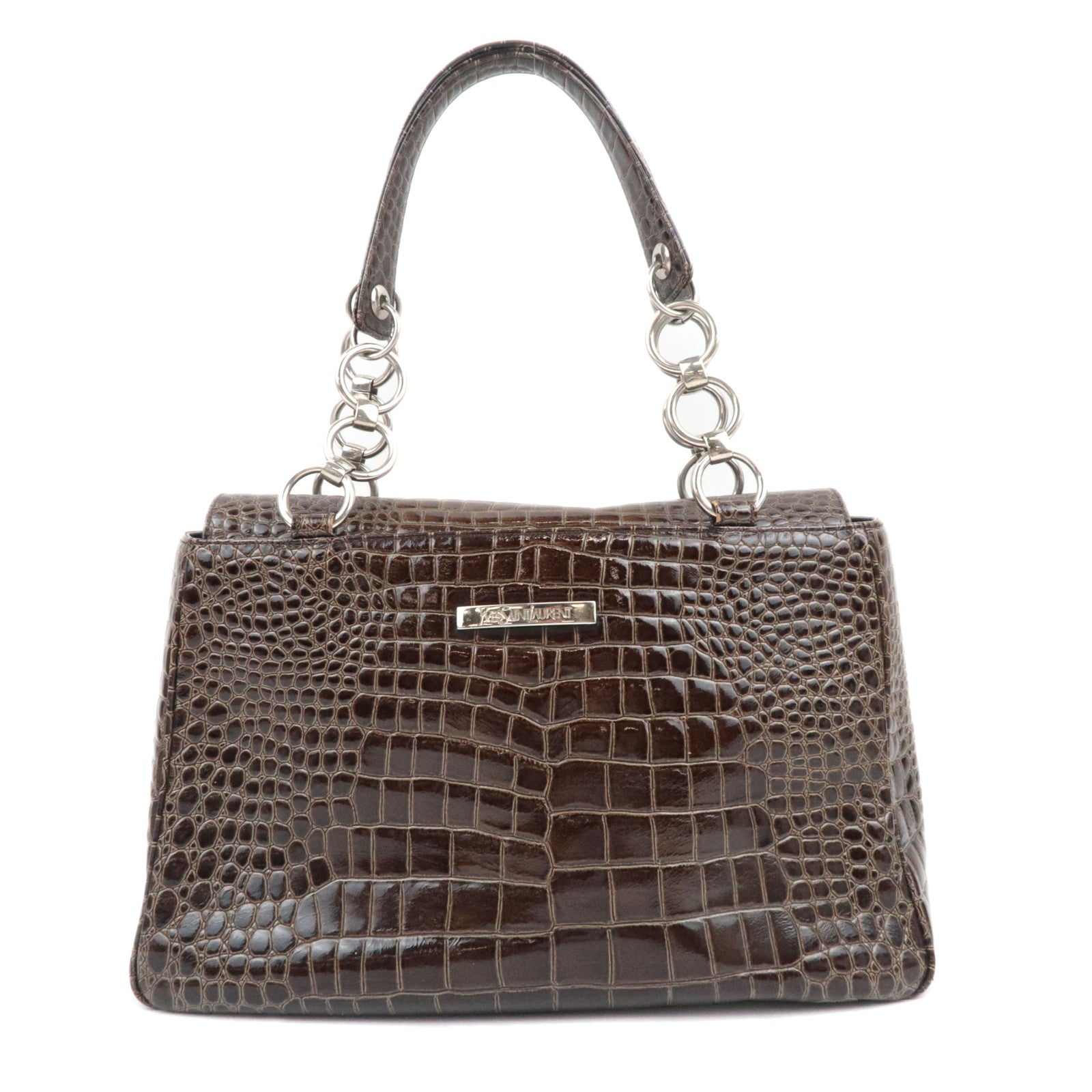 SAINT LAURENT YSL Leather Handbag Brown89820