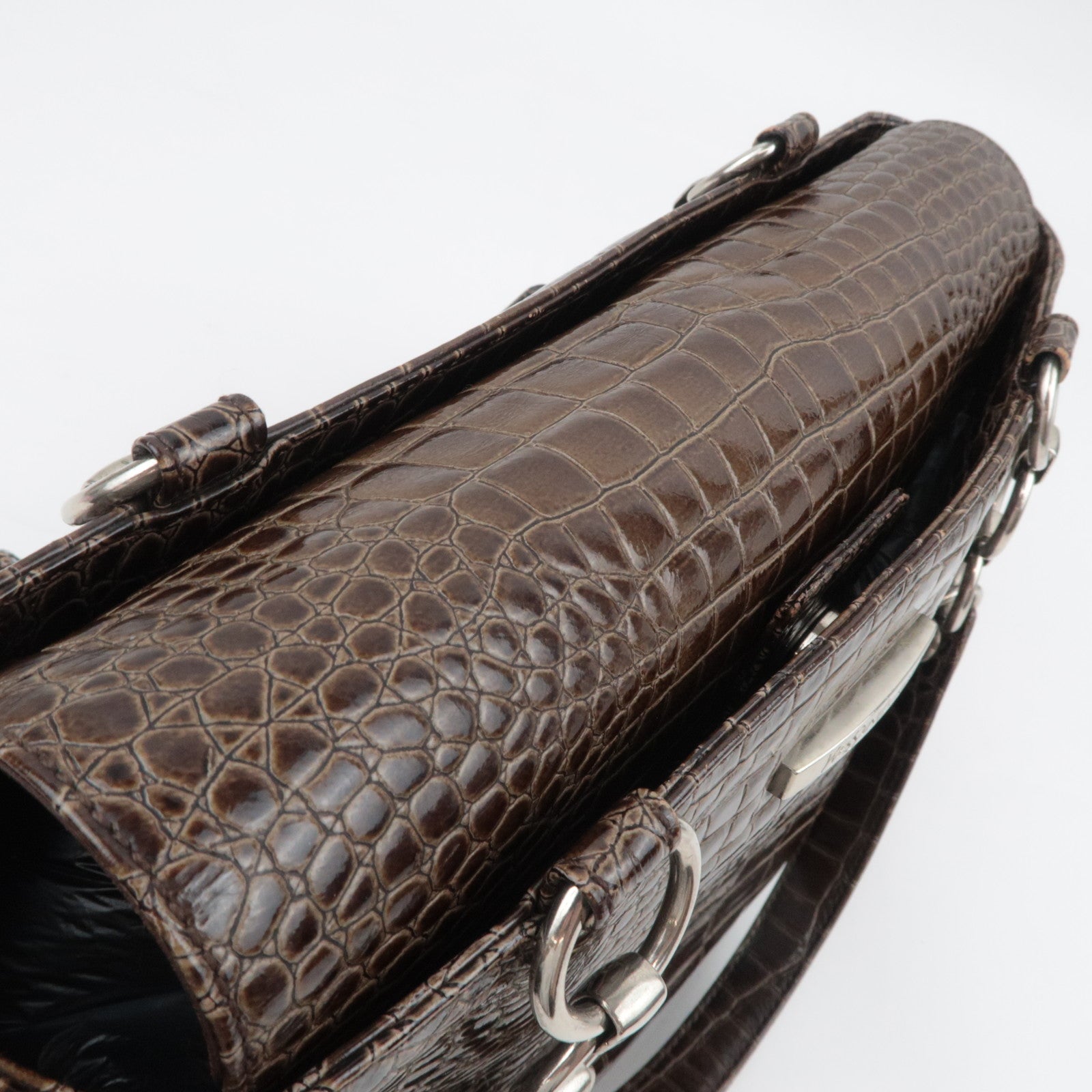 SAINT LAURENT YSL Leather Handbag Brown