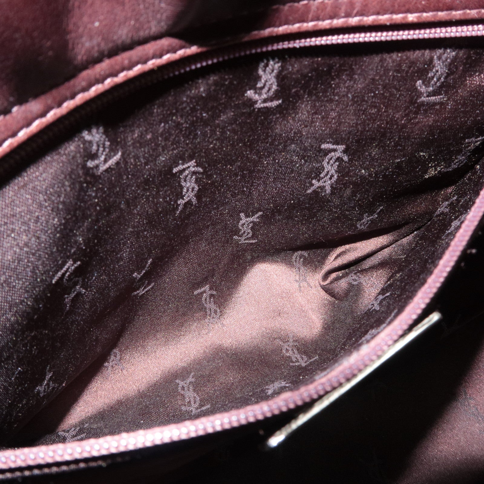 SAINT LAURENT YSL Leather Handbag Brown