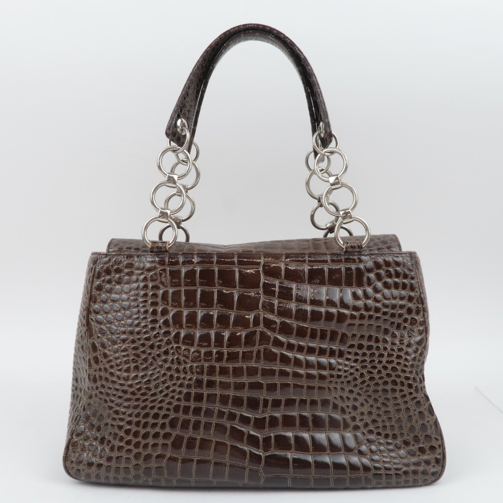 SAINT LAURENT YSL Leather Handbag Brown