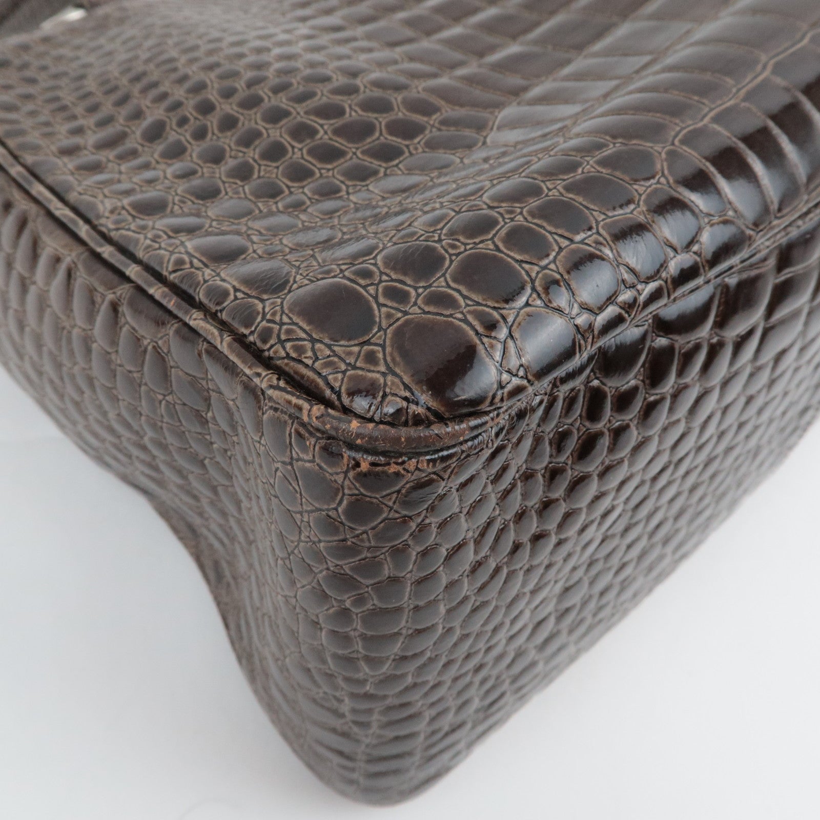 SAINT LAURENT YSL Leather Handbag Brown
