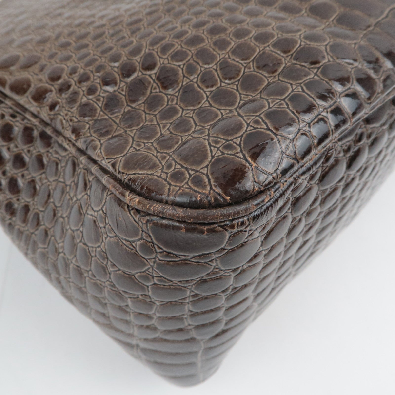 SAINT LAURENT YSL Leather Handbag Brown