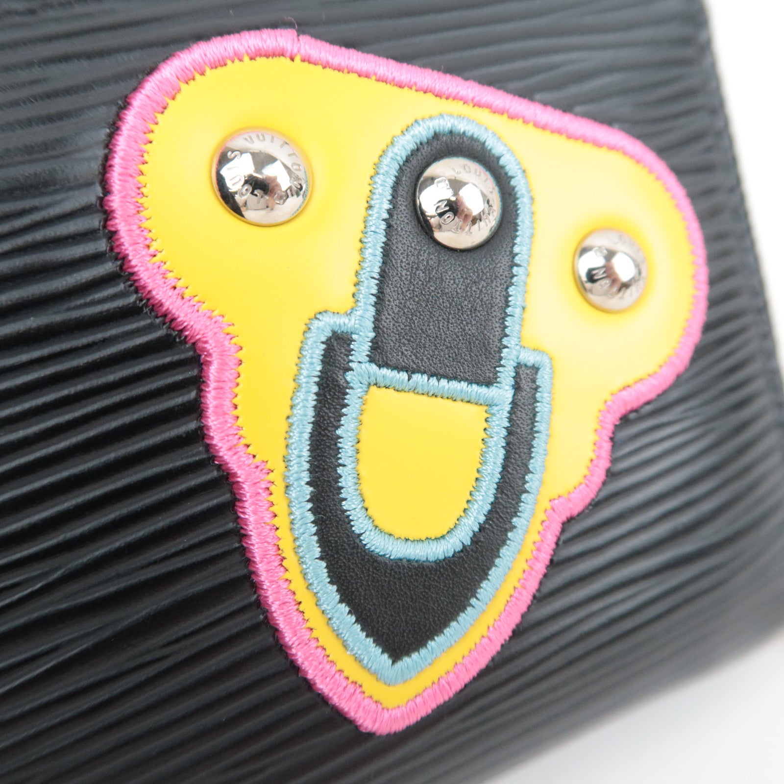 Louis Vuitton Epi LV Stories Zippy Coin Purse Noir M63721