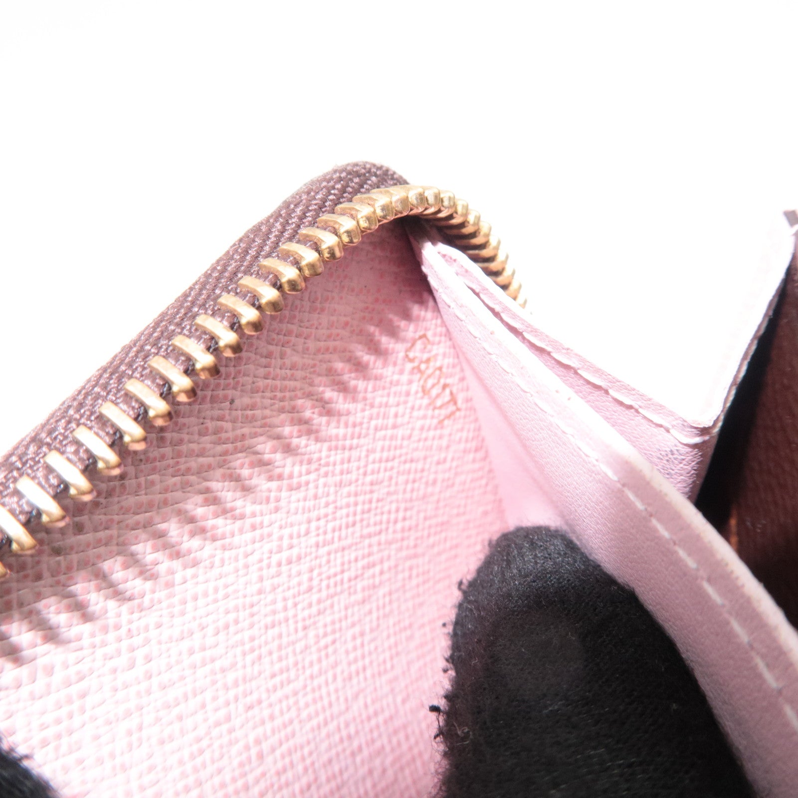 Louis Vuitton Monogram Portefeuille Clemence Long Wallet Rose Ballerine M61298
