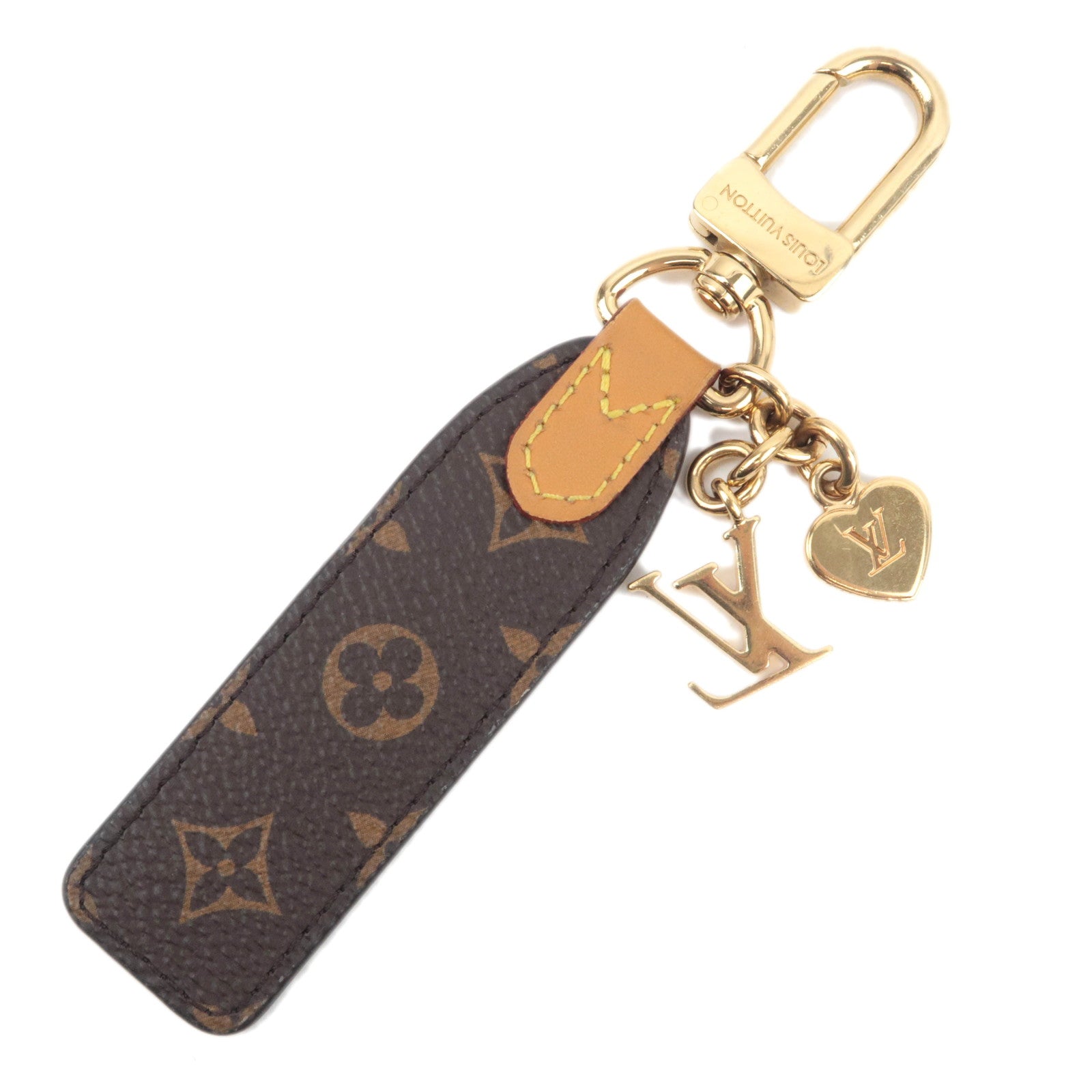 Louis Vuitton LV Cherished Monogram Bag Charm Key Ring M01184