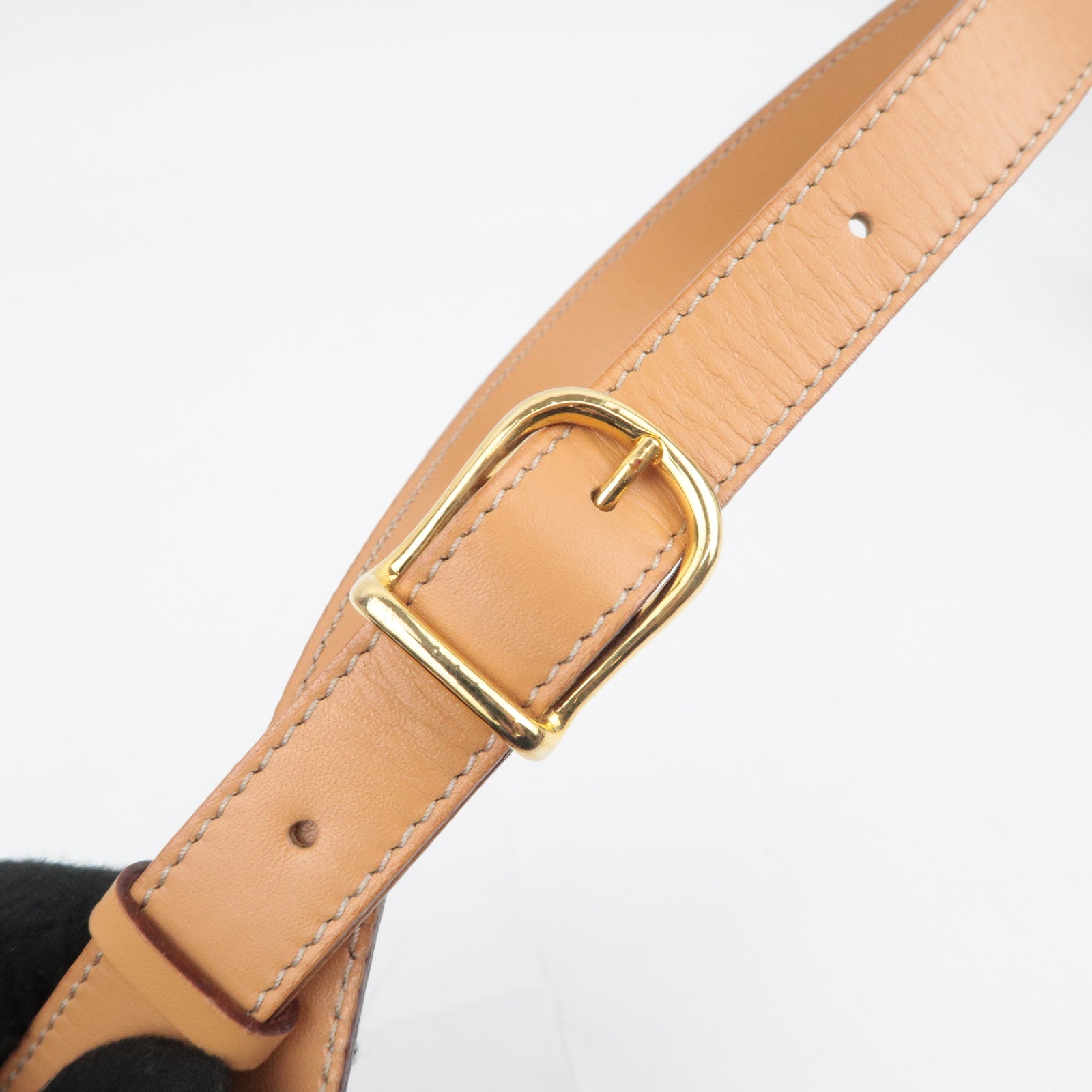 CELINE Macadam PVC Leather Shoulder Bag Brown