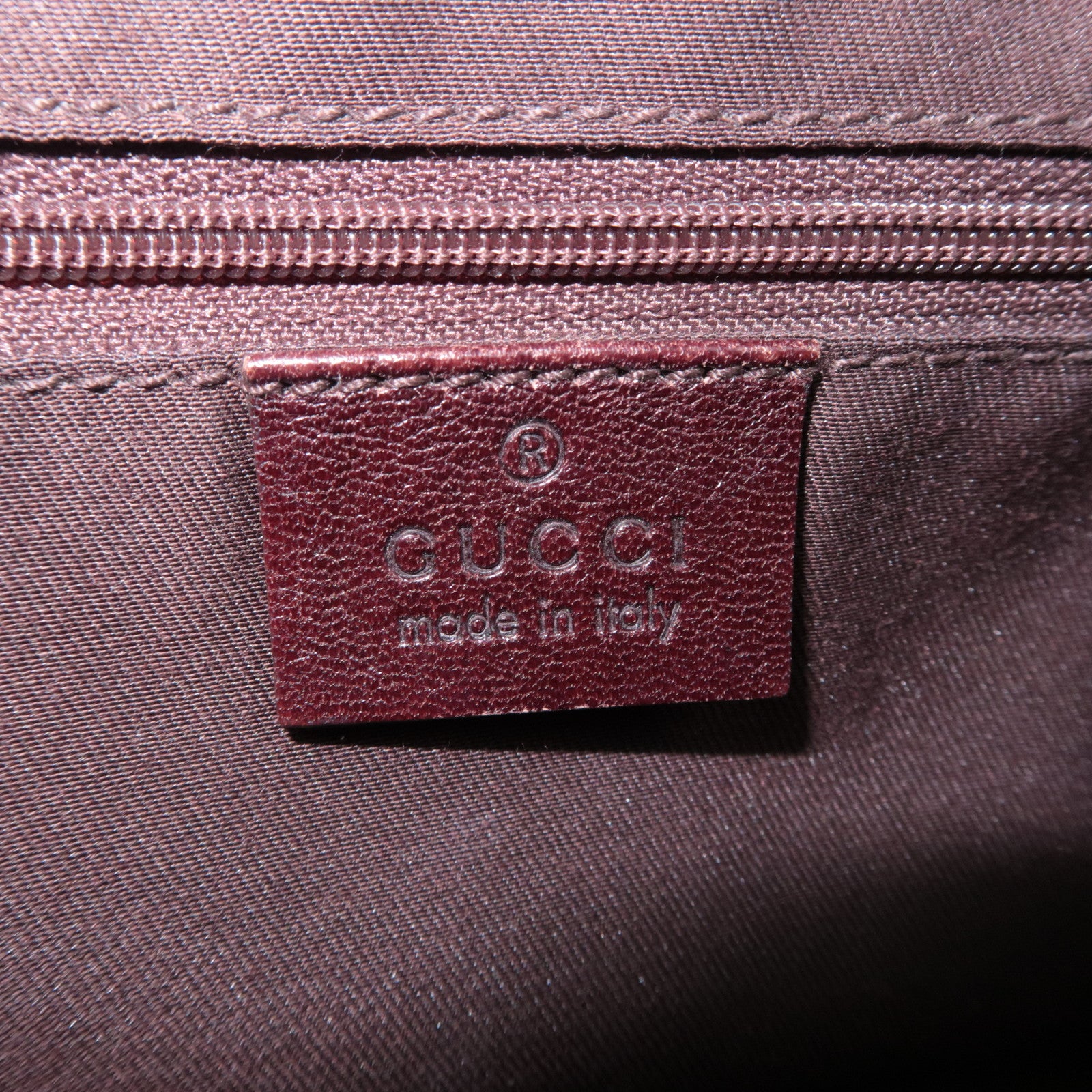 GUCCI Duchessa Leather Handbag Brown 181487