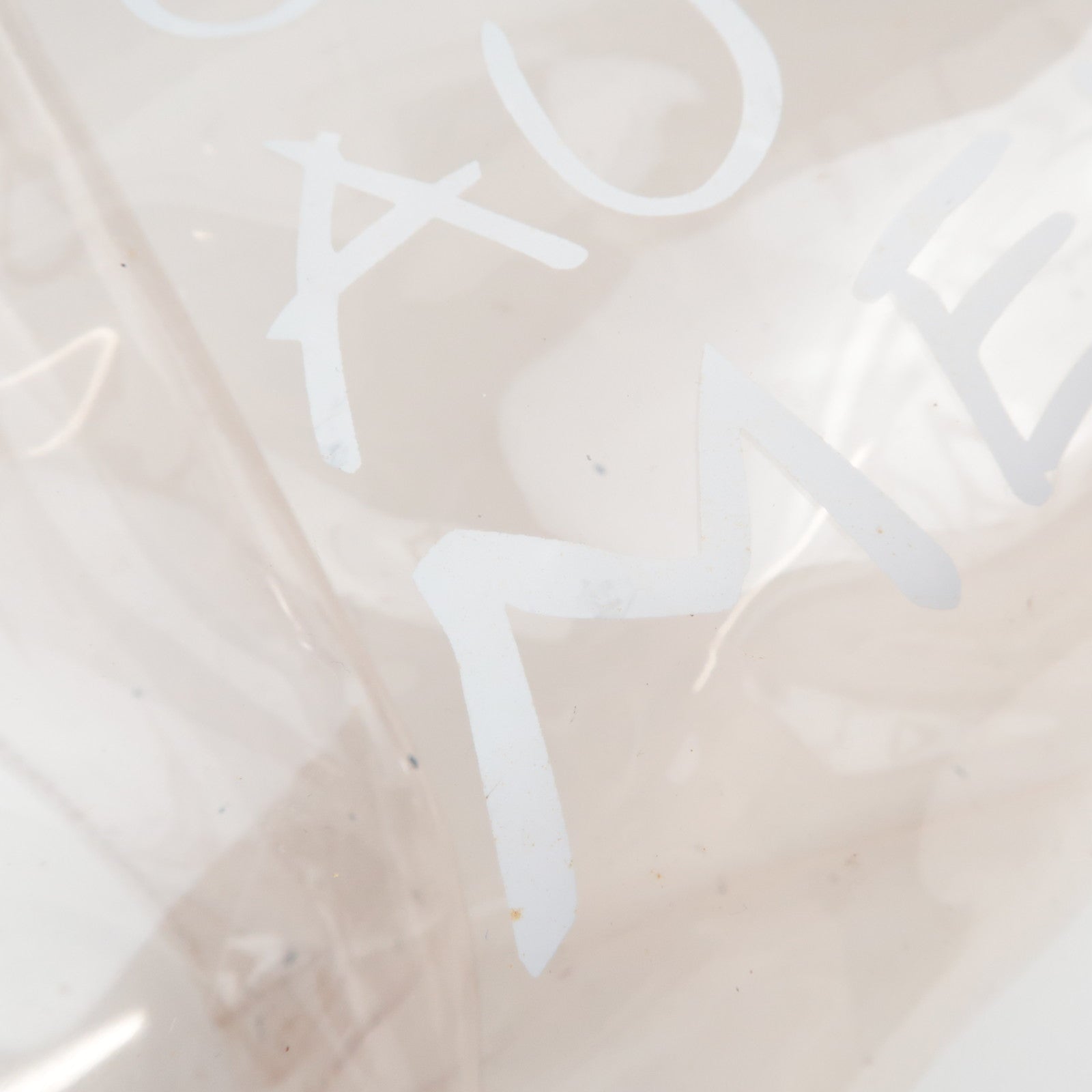 HERMES Vinyl Kelly Handbag Clear