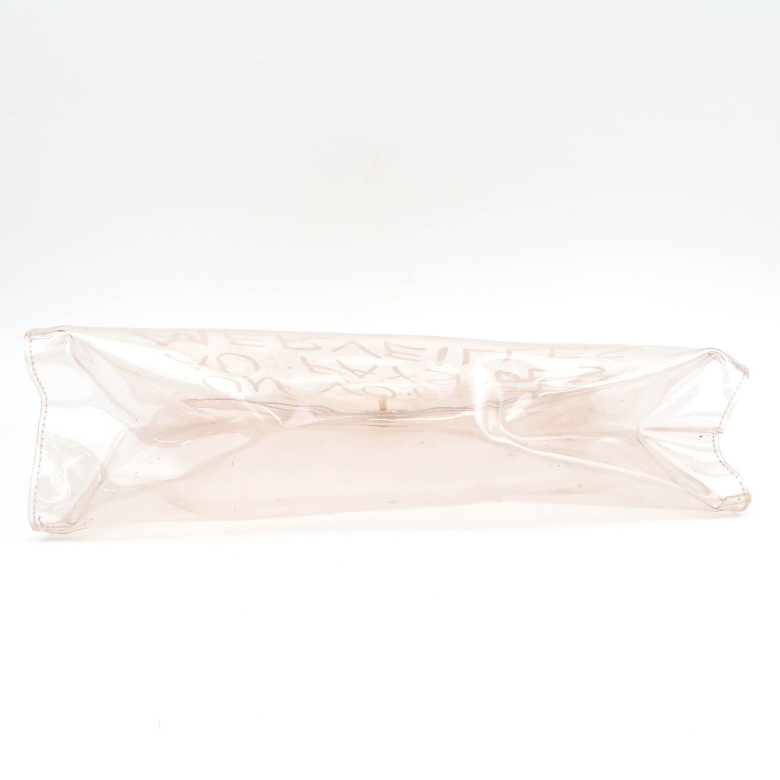 HERMES Vinyl Kelly Handbag Clear