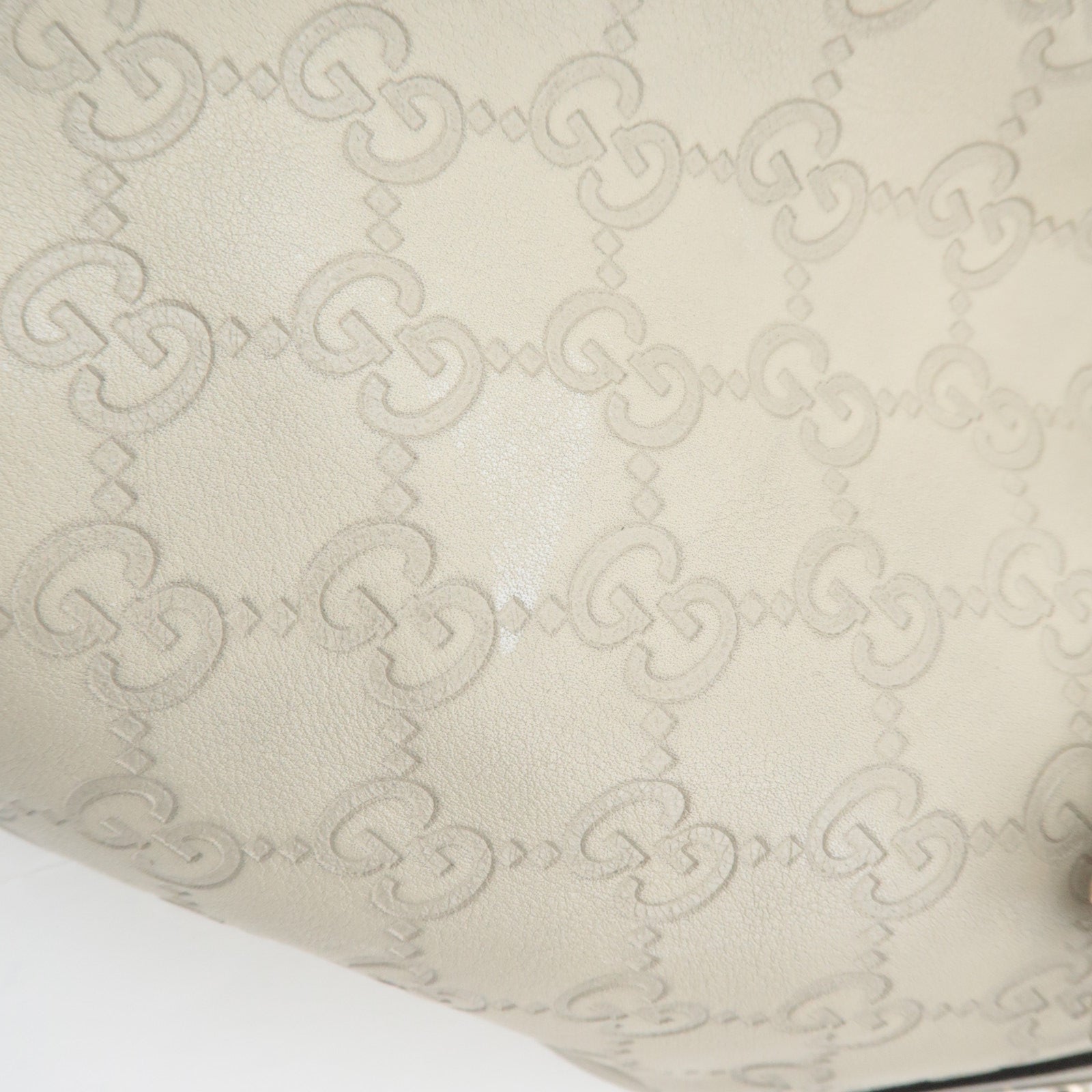 GUCCI Indy Bamboo Tassel Guccissima Leather 2Way Shoulder Bag Ivory 177139