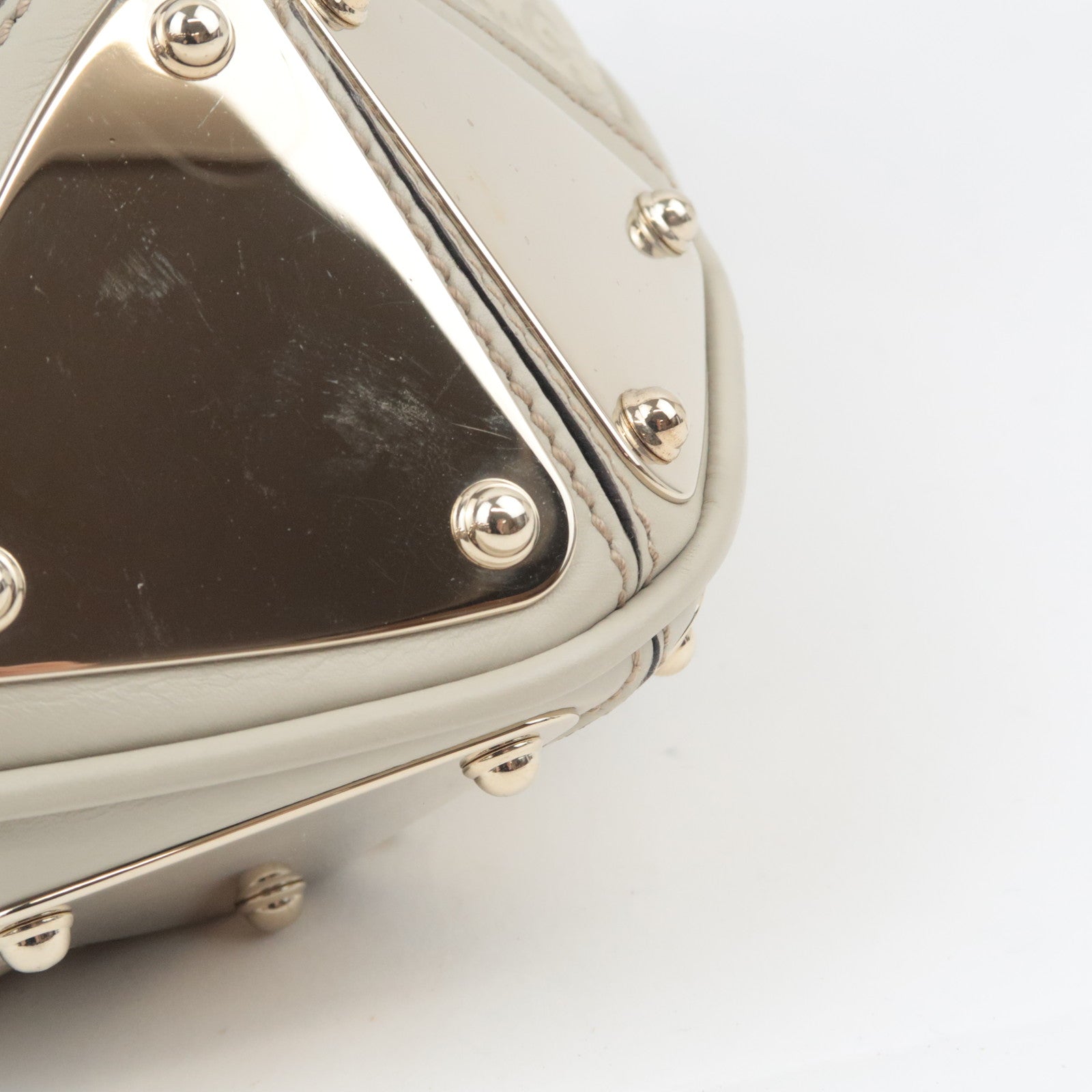 GUCCI Indy Bamboo Tassel Guccissima Leather 2Way Shoulder Bag Ivory 177139