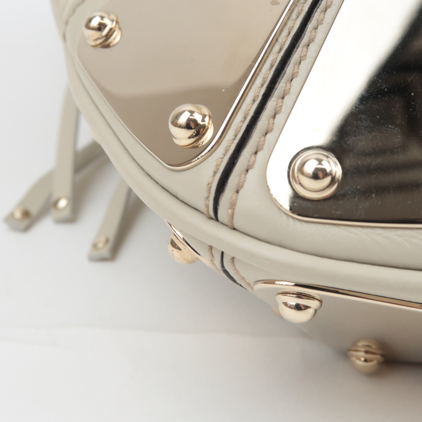 GUCCI Indy Bamboo Tassel Guccissima Leather 2Way Shoulder Bag Ivory 177139