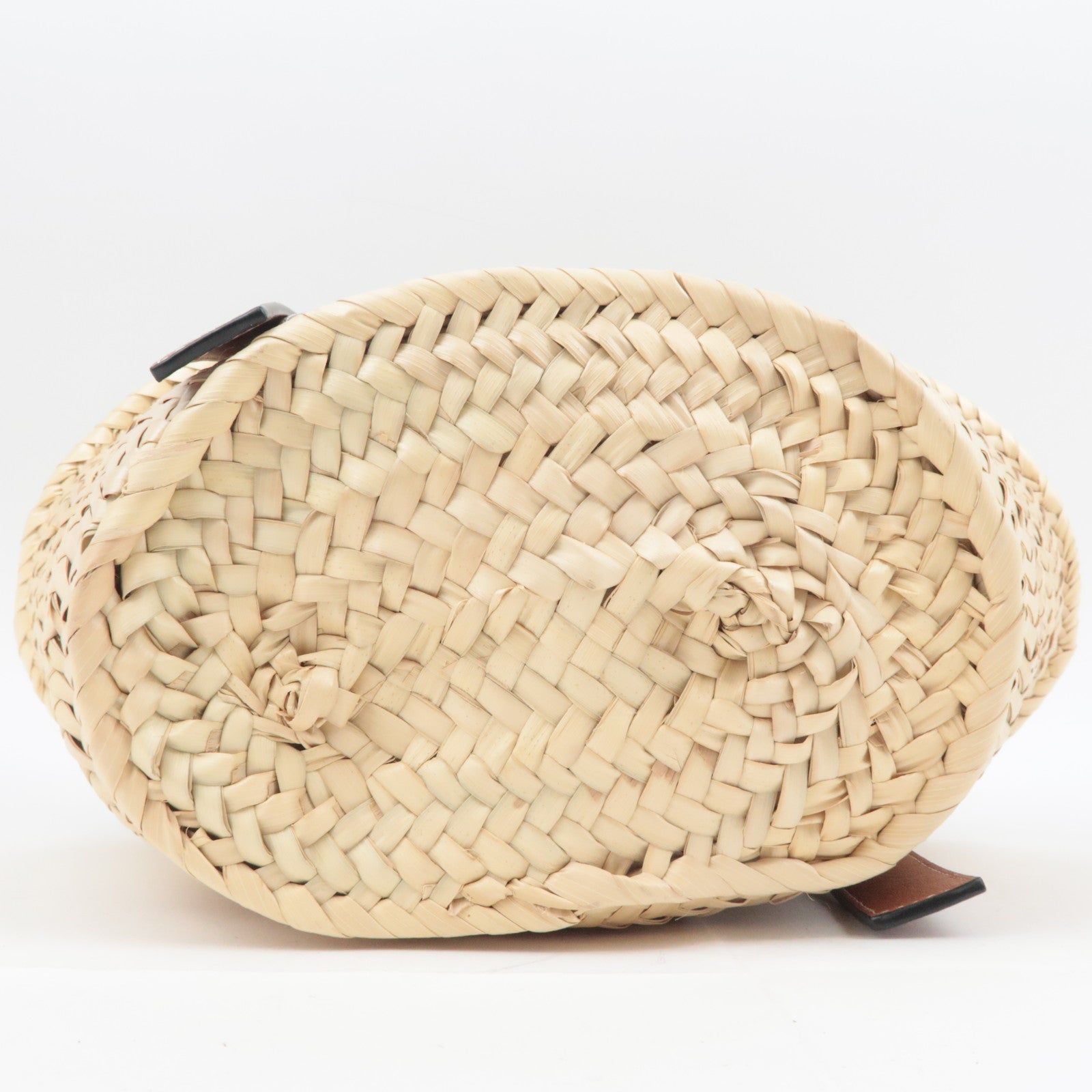 LOEWE Raffia Basket Bag Small Tan
