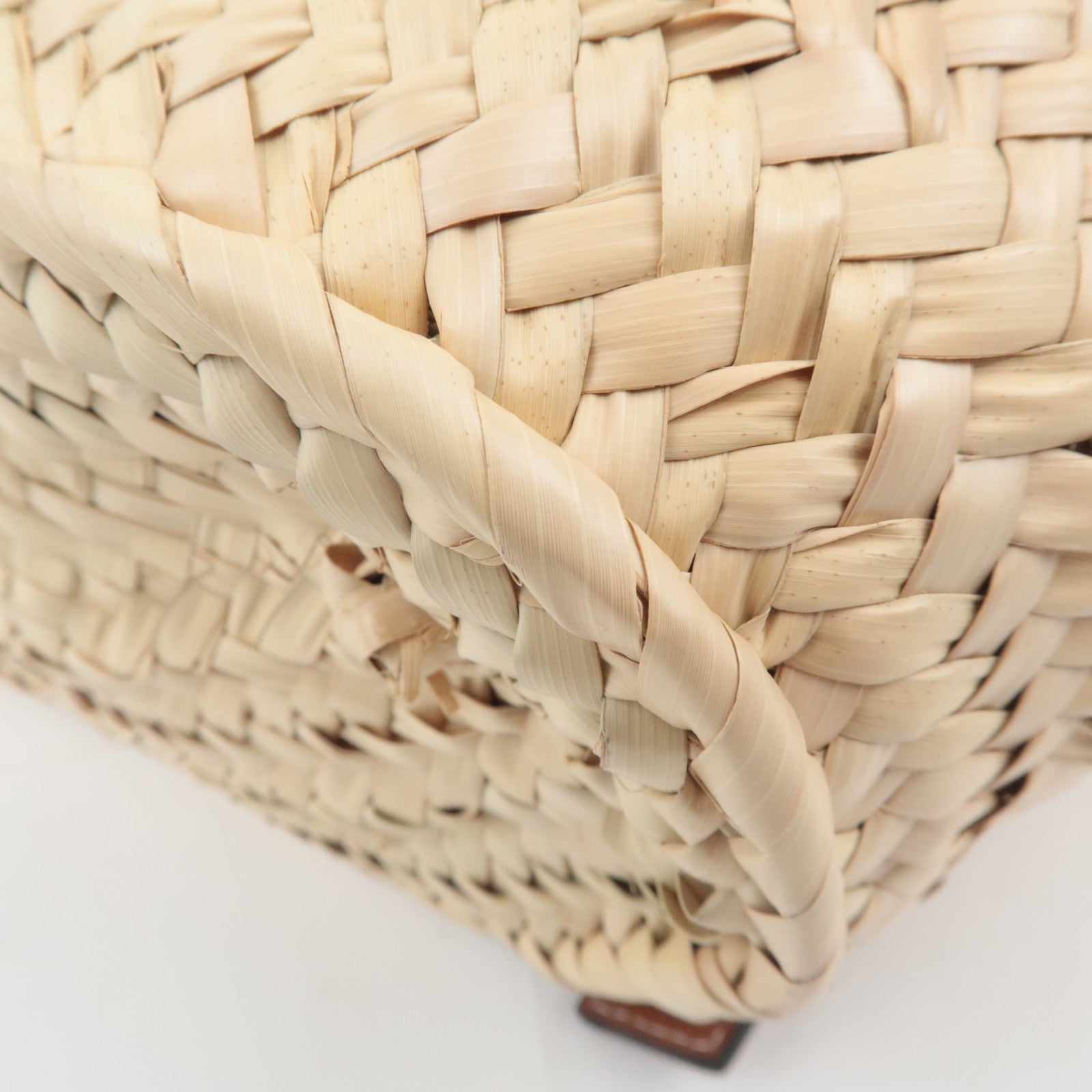 LOEWE Raffia Basket Bag Small Tan