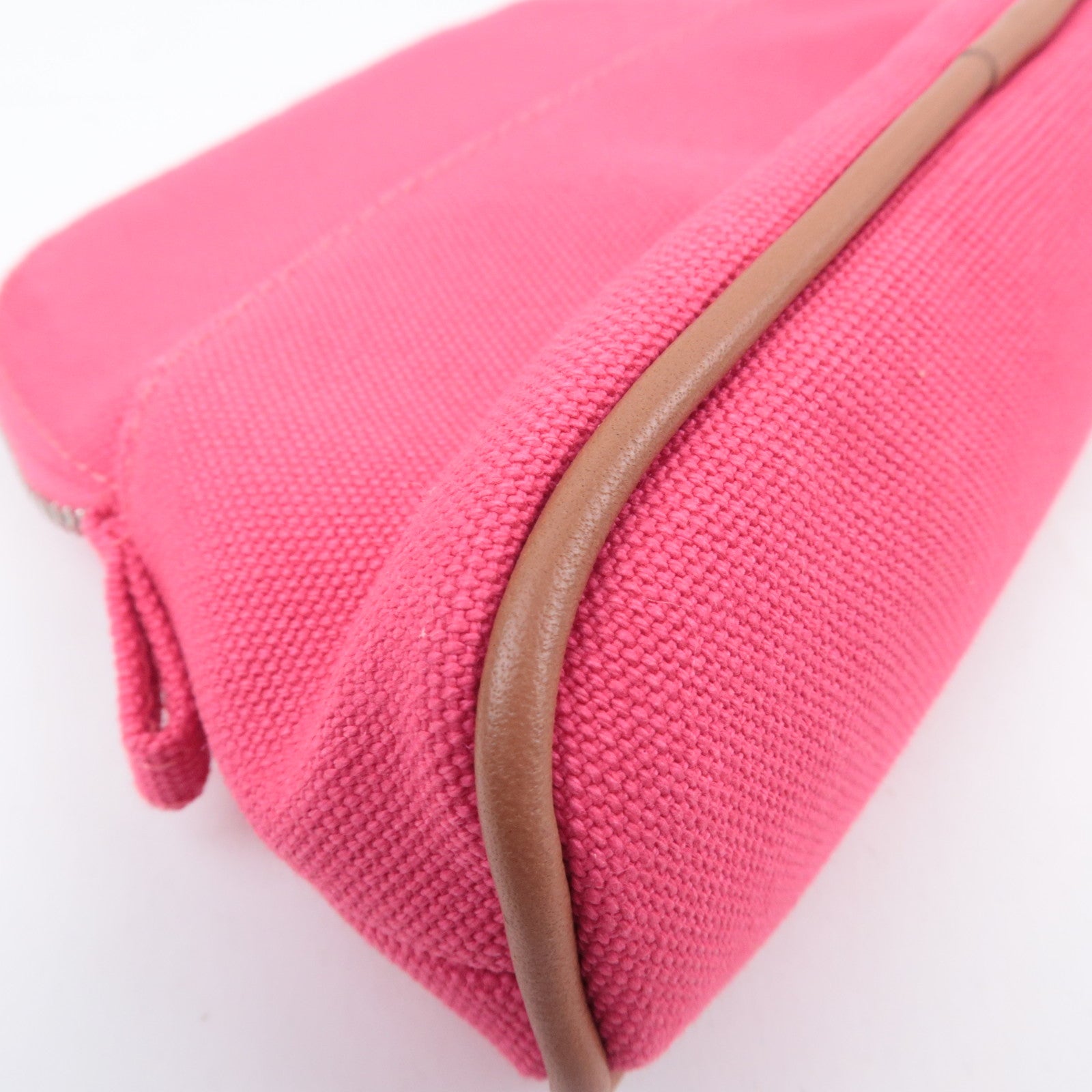 HERMES Bolide Pouch Mini Mini 15 Canvas Leather Pink