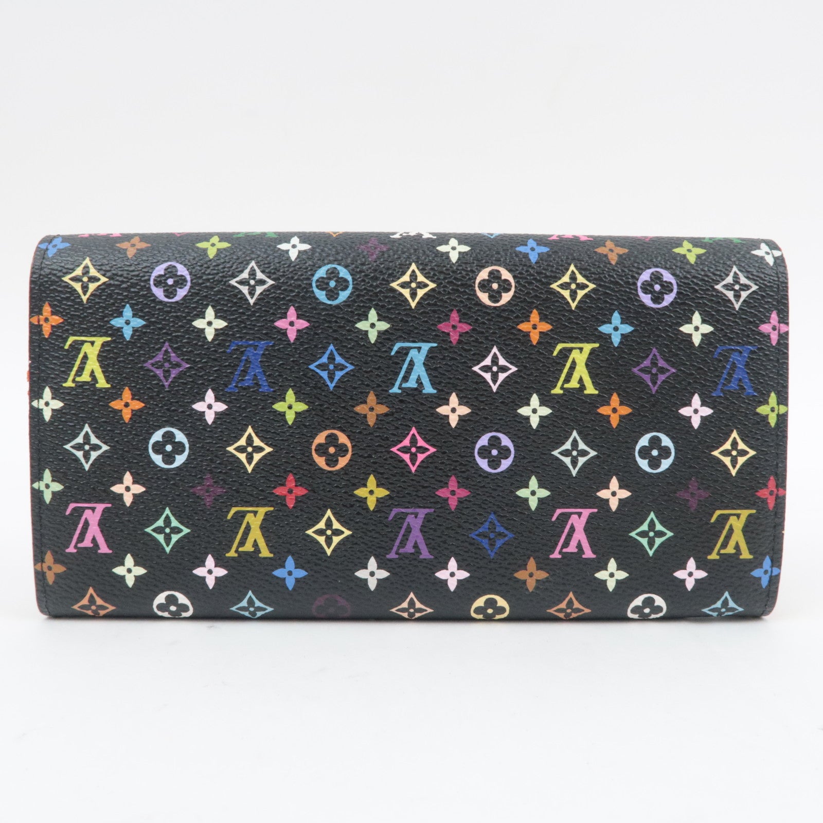 Louis Vuitton Monogram Multicolor Portefeuille Sarah Long Wallet Noir Grenade M93533