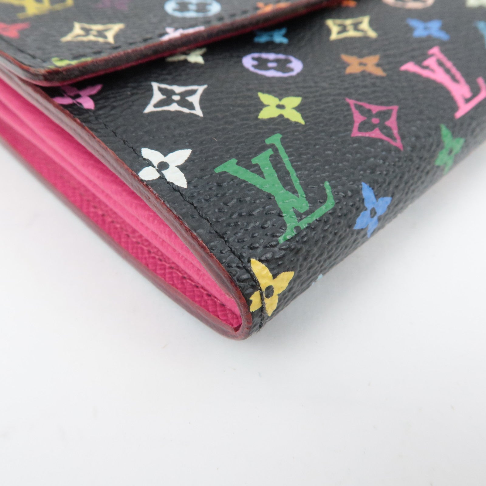 Louis Vuitton Monogram Multicolor Portefeuille Sarah Long Wallet Noir Grenade M93533