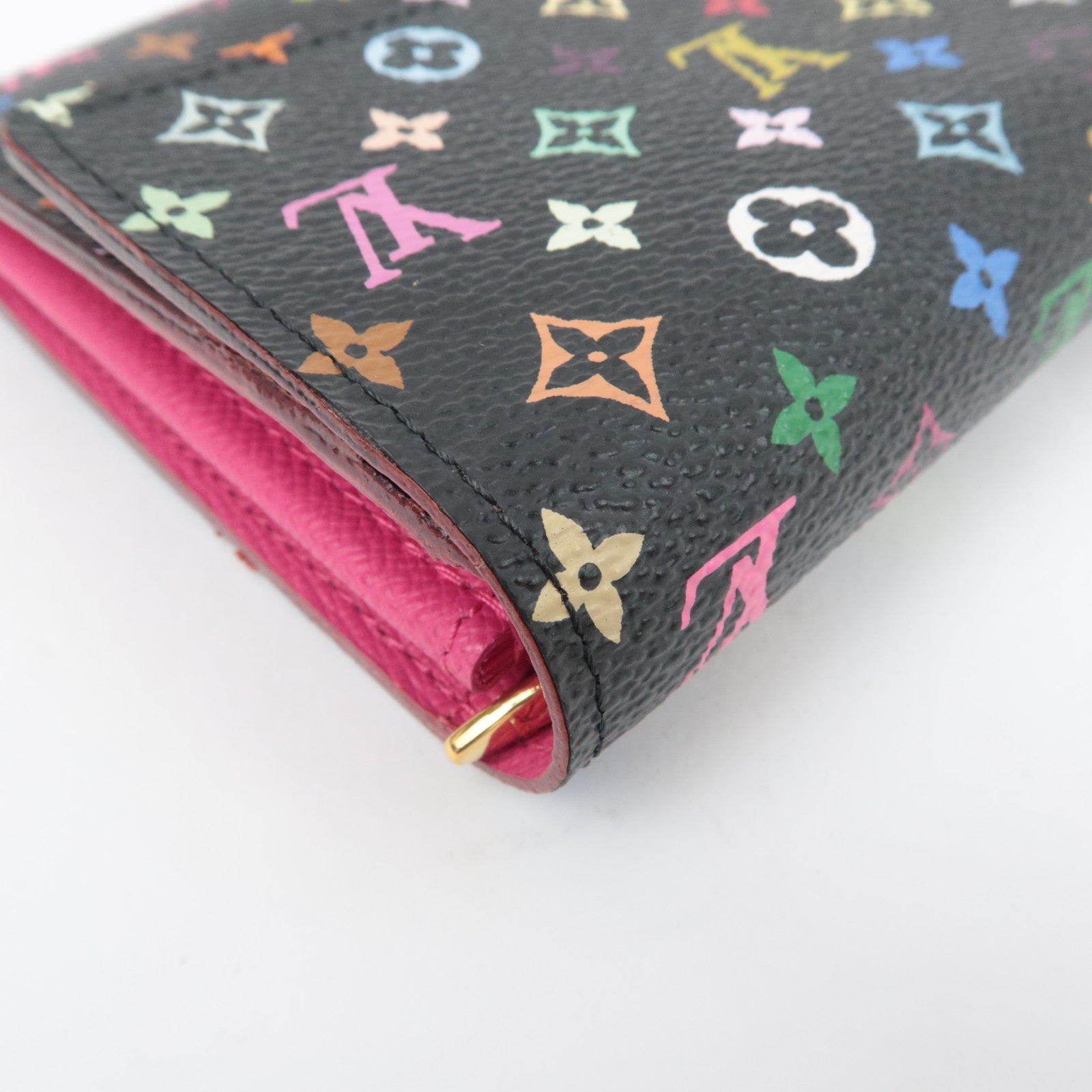 Louis Vuitton Monogram Multicolor Portefeuille Sarah Long Wallet Noir Grenade M93533