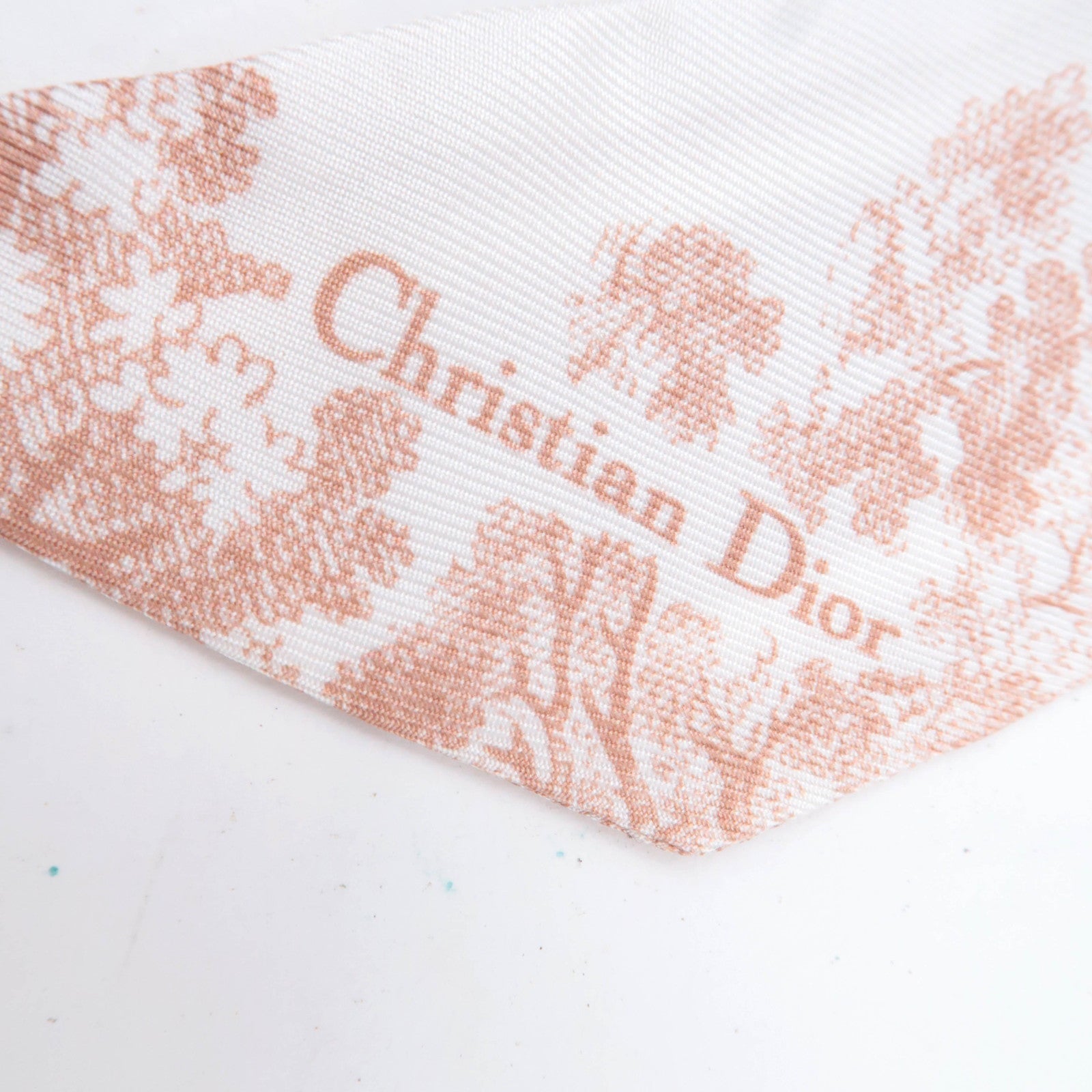 Christian Dior Mitzah Scarf Animal Print 100% Silk Beige