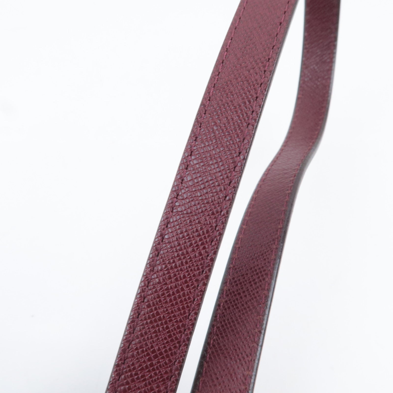 BURBERRY Nova Plaid Canvas Leather Shoulder Bag Beige Bordeaux