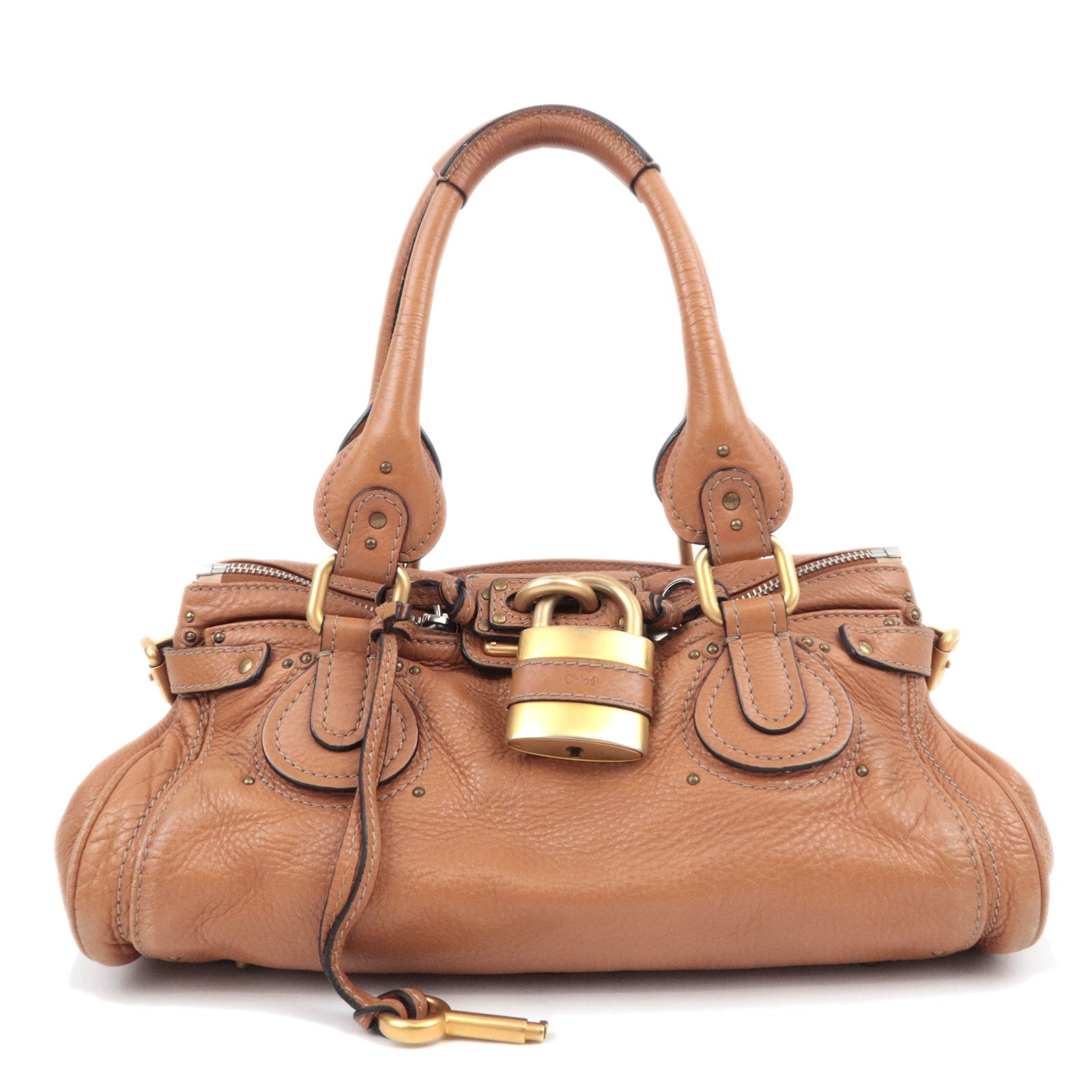 Chloe Paddington Leather Handbag Brown90031