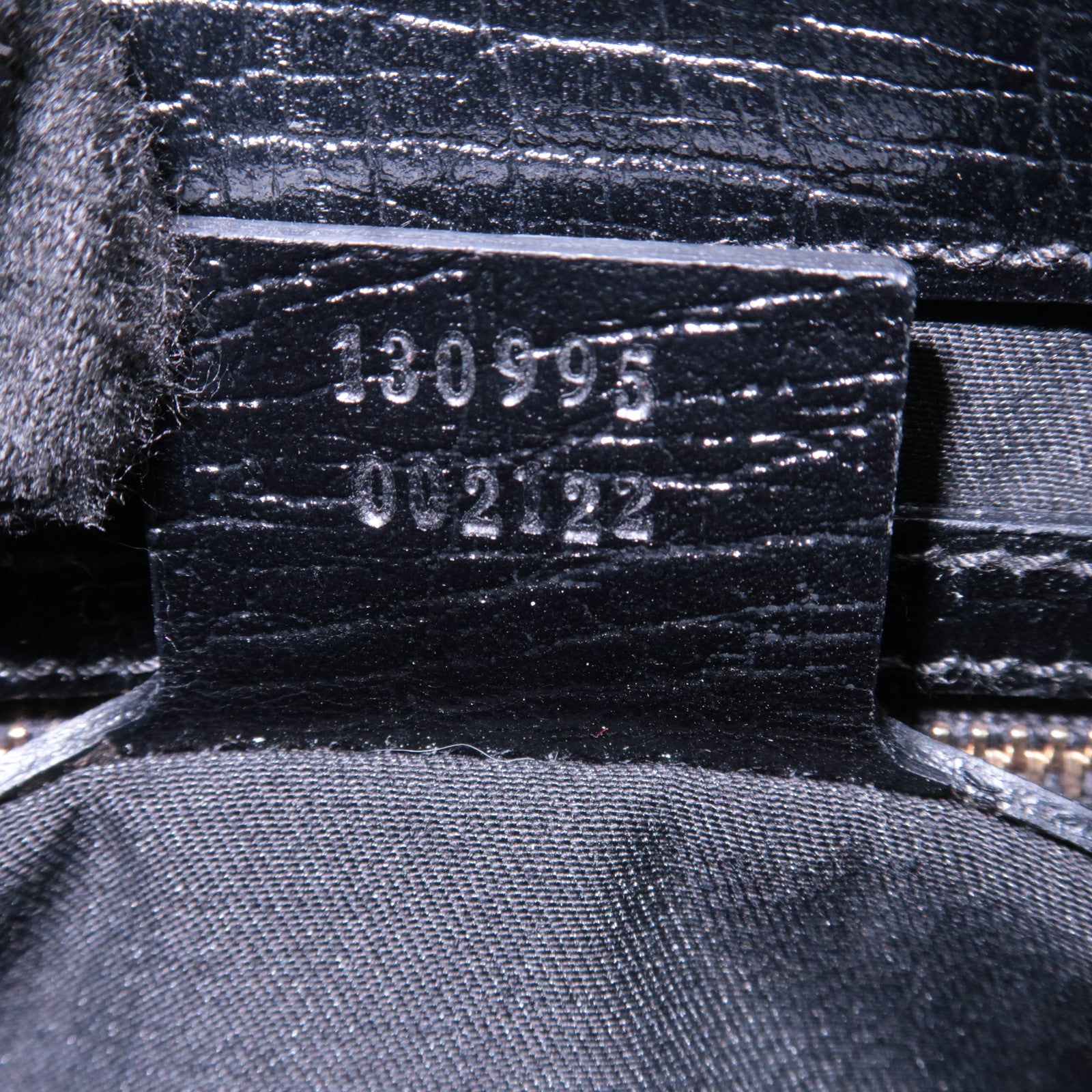 GUCCI Sherry GG Canvas Hobo Shoulder Bag Black 130995