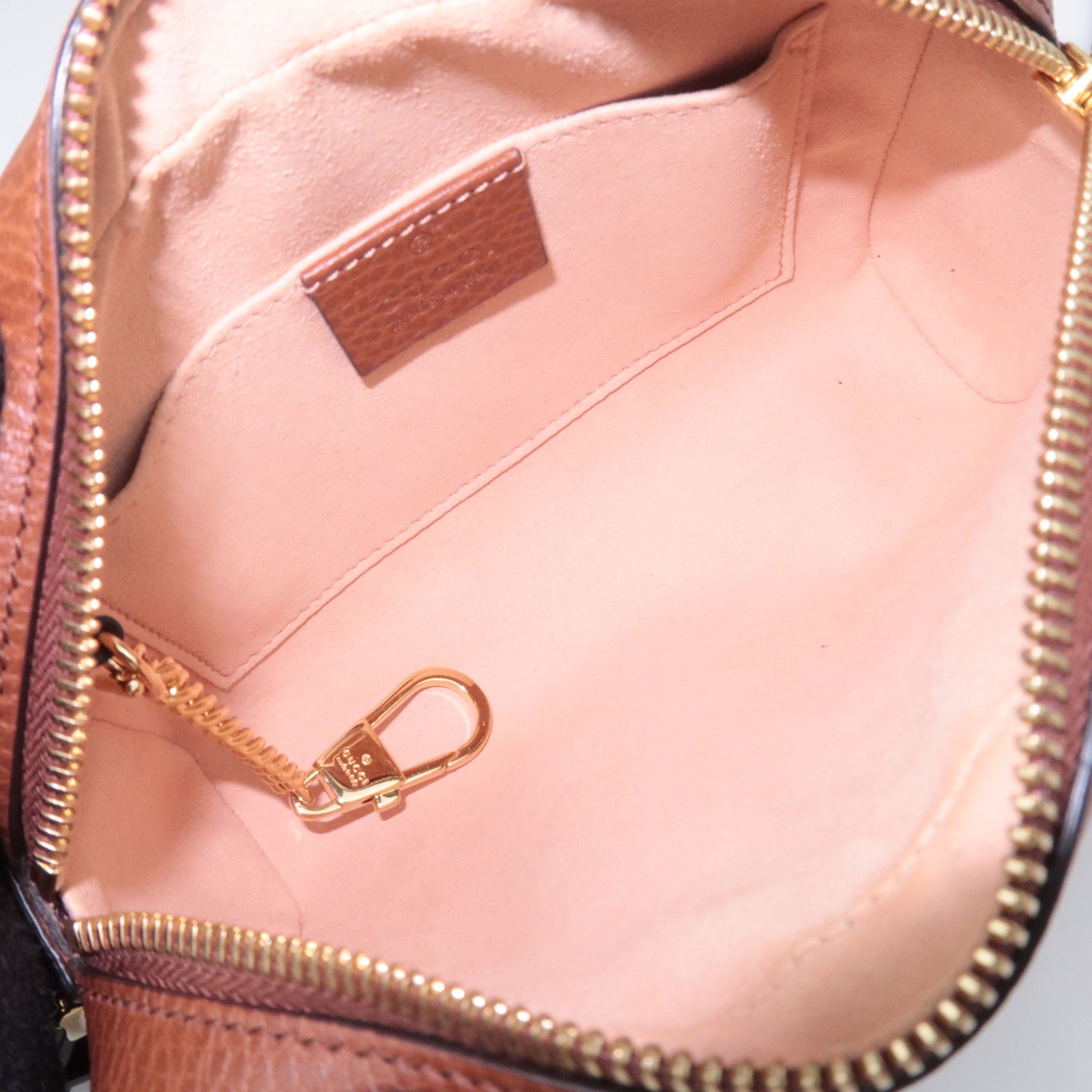 GUCCI Ophidia GG Denim Shoulder Bag Blue Brown 517350