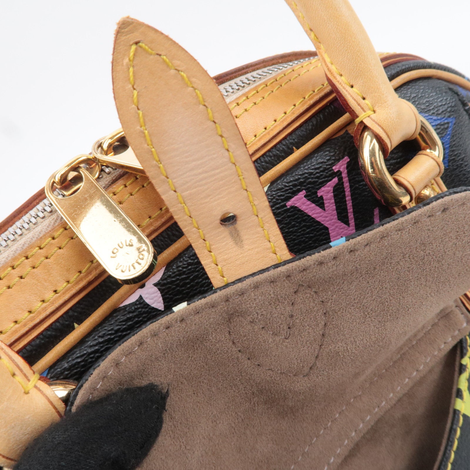 Louis Vuitton Monogram Multicolor Murakami Priscilla Handbag Noir M40097
