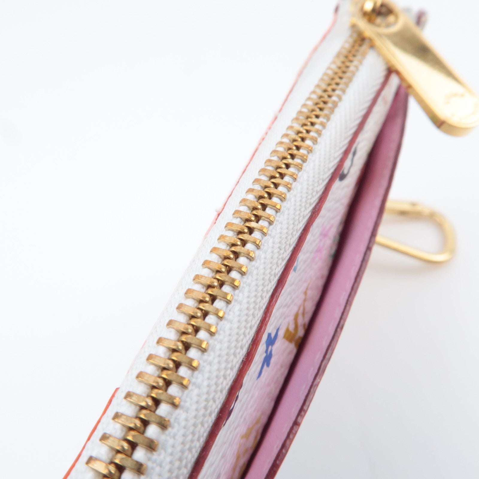 Louis Vuitton Monogram Multicolor Pochette Cles Coin Case Blanc M93734