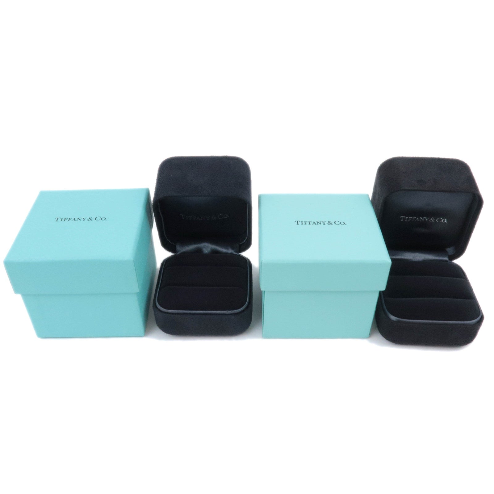 Tiffany Set of 2 Jewelry Boxes For 2 Rings Tiffany Blue90129
