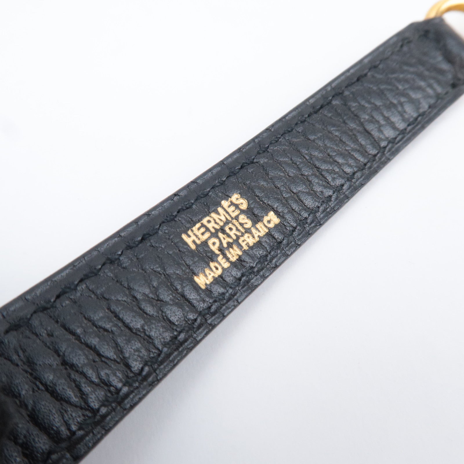 HERMES Kelly 28 〇S Stamp (1989) Ardennes Black Gold HDW