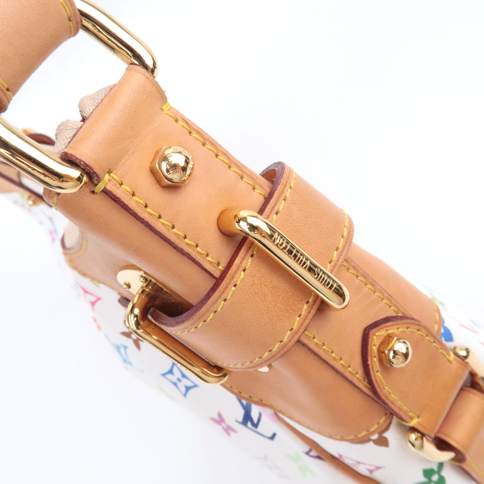 Louis Vuitton Monogram Multicolor Greta Shoulder Bag Blanc M40195