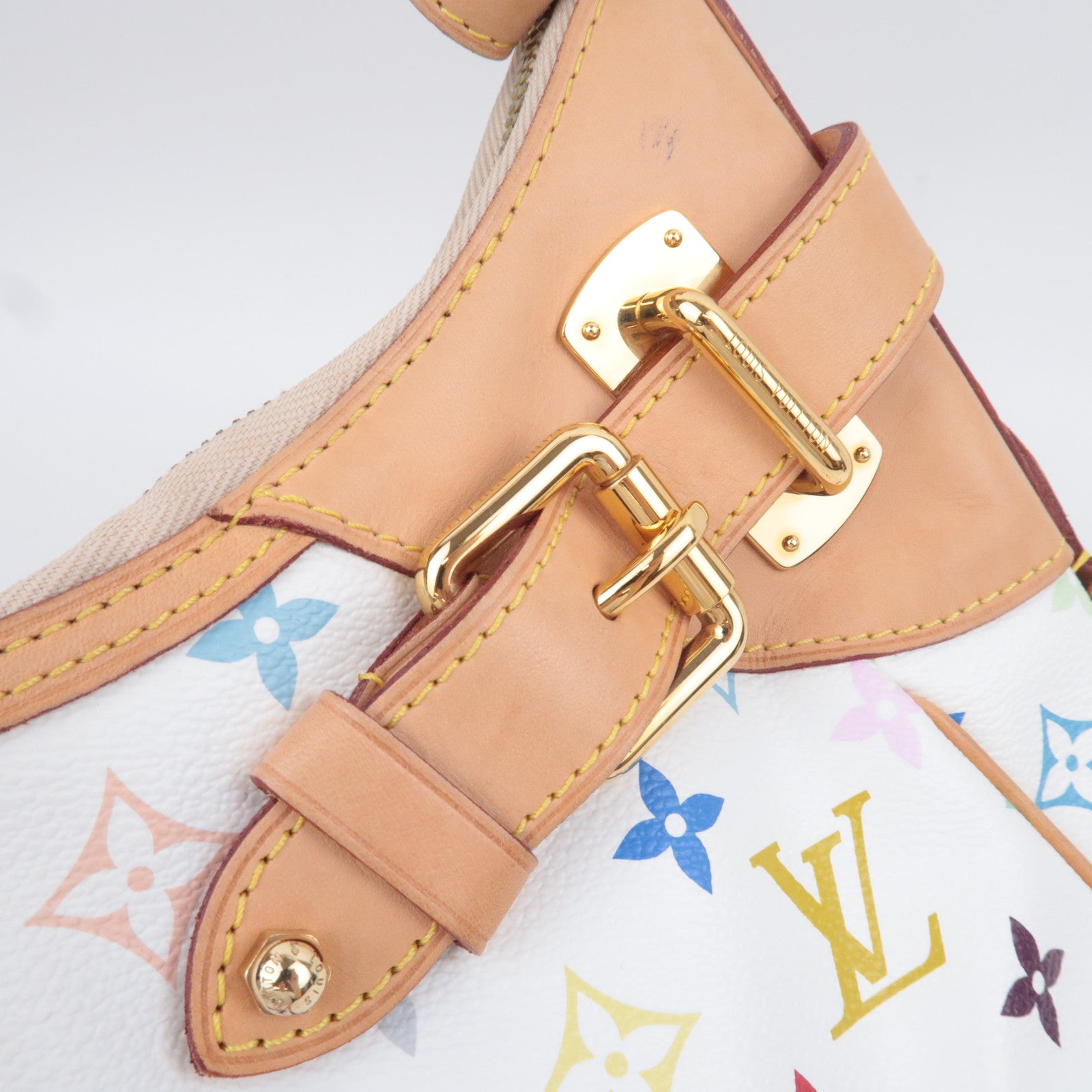 Louis Vuitton Monogram Multicolor Greta Shoulder Bag Blanc M40195