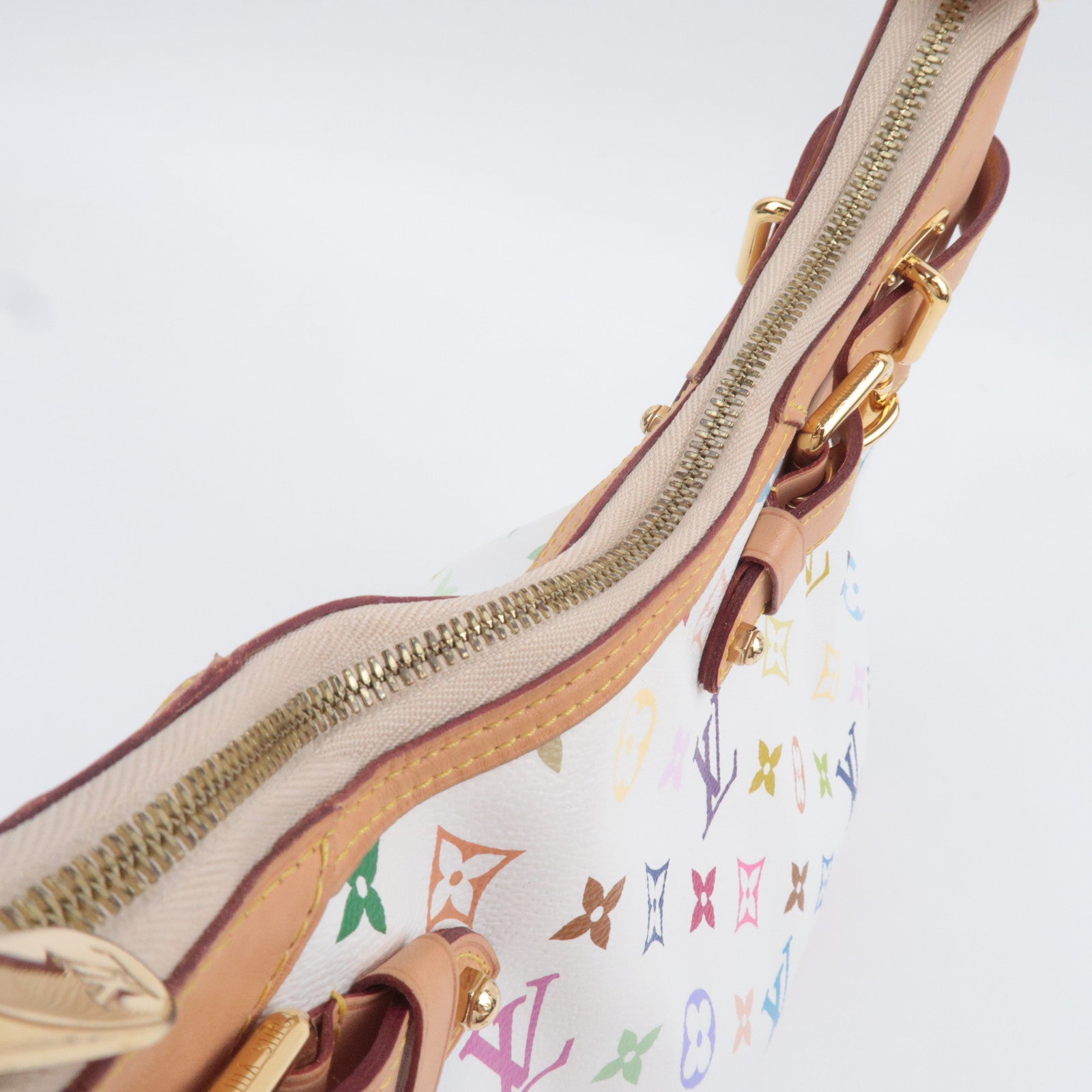 Louis Vuitton Monogram Multicolor Greta Shoulder Bag Blanc M40195