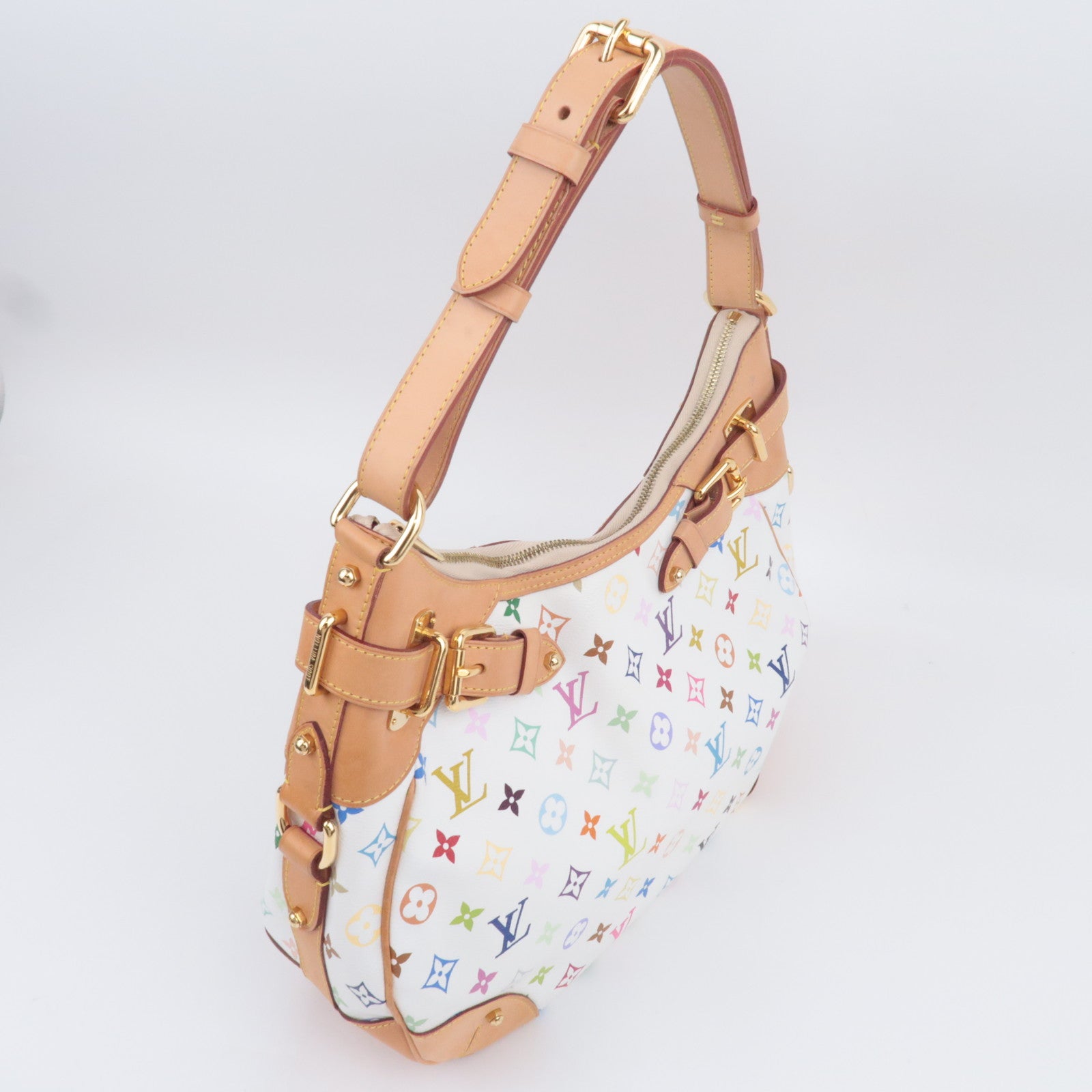 Louis Vuitton Monogram Multicolor Greta Shoulder Bag Blanc M40195