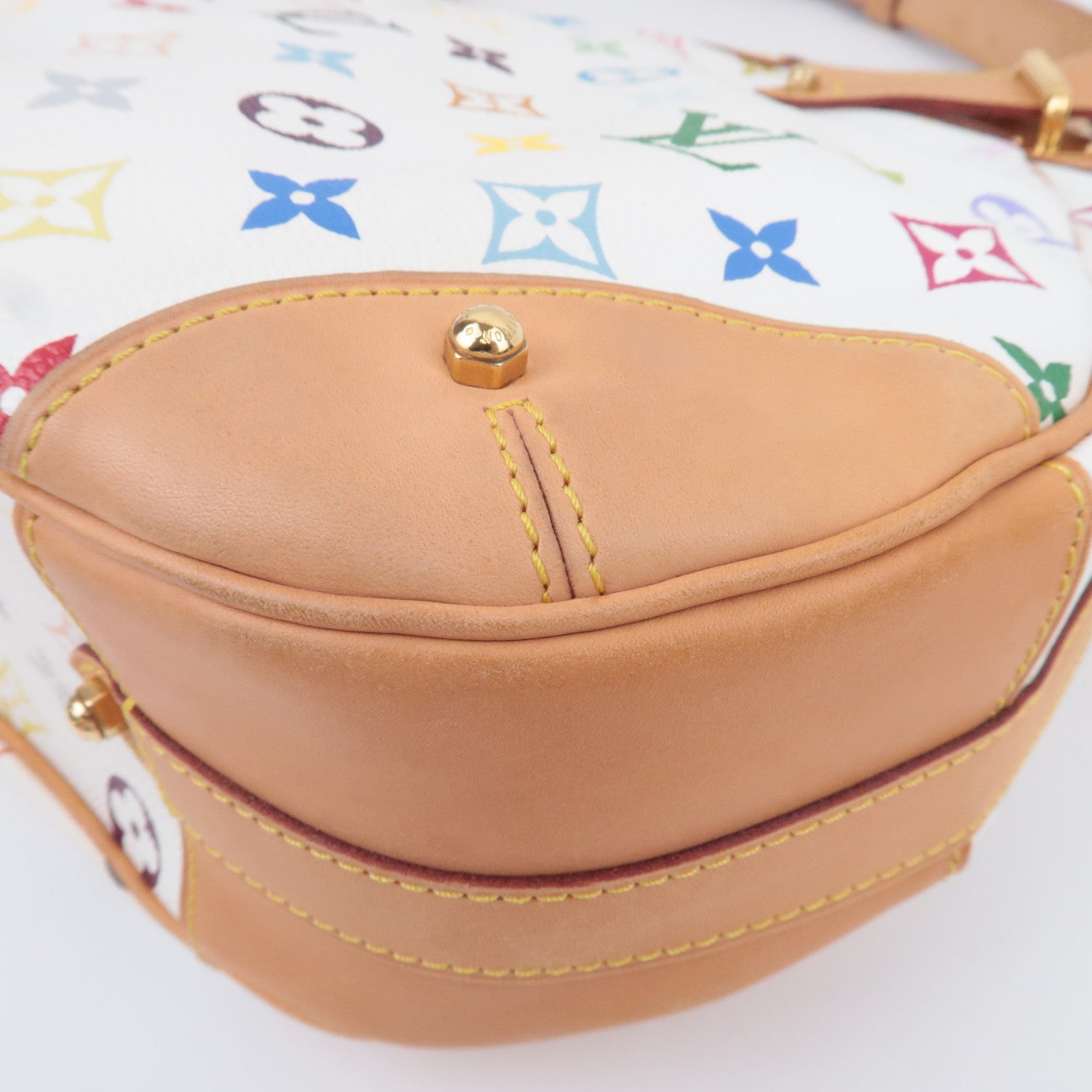 Louis Vuitton Monogram Multicolor Greta Shoulder Bag Blanc M40195