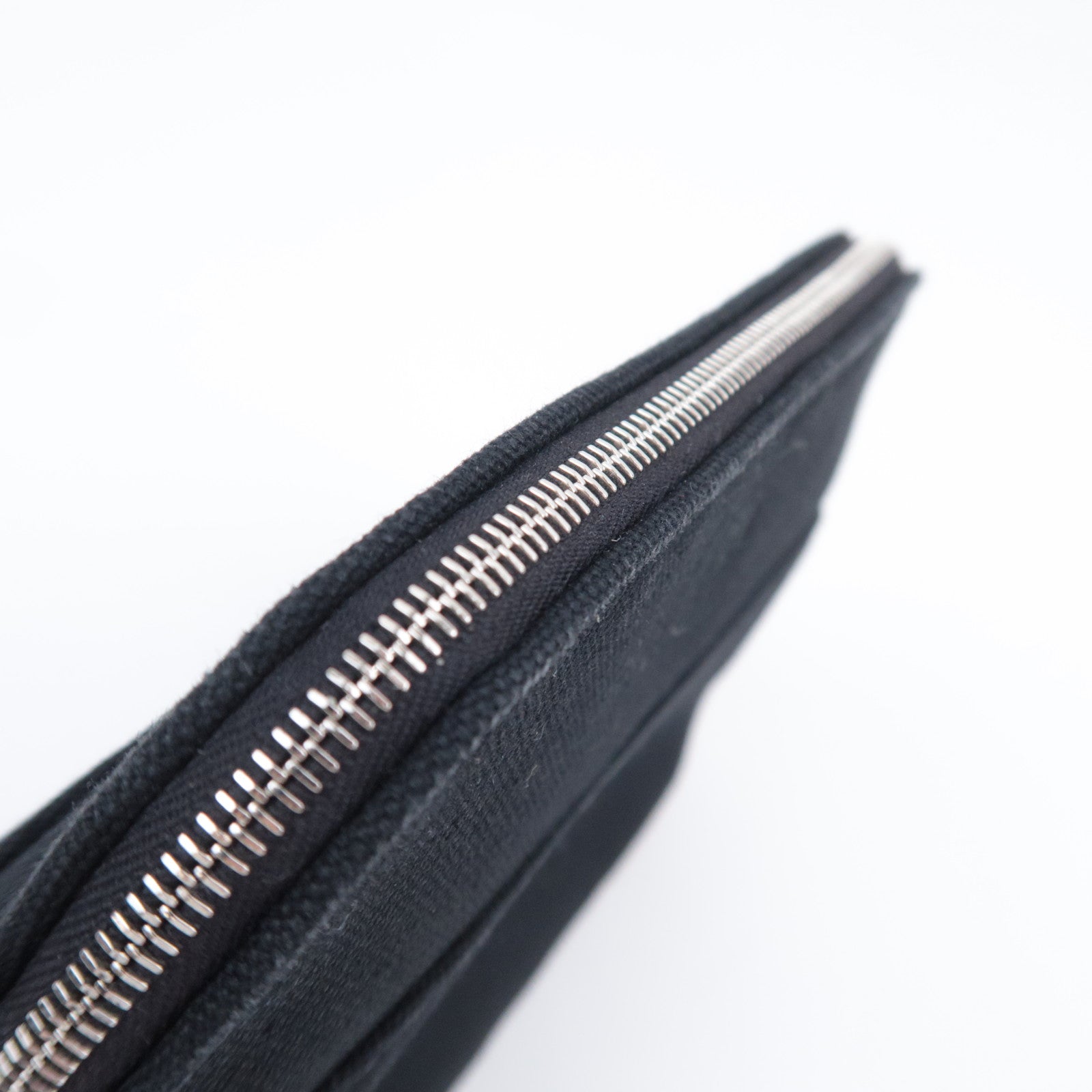 HERMES Bolide Pouch Mini 20 Canvas Leather Black