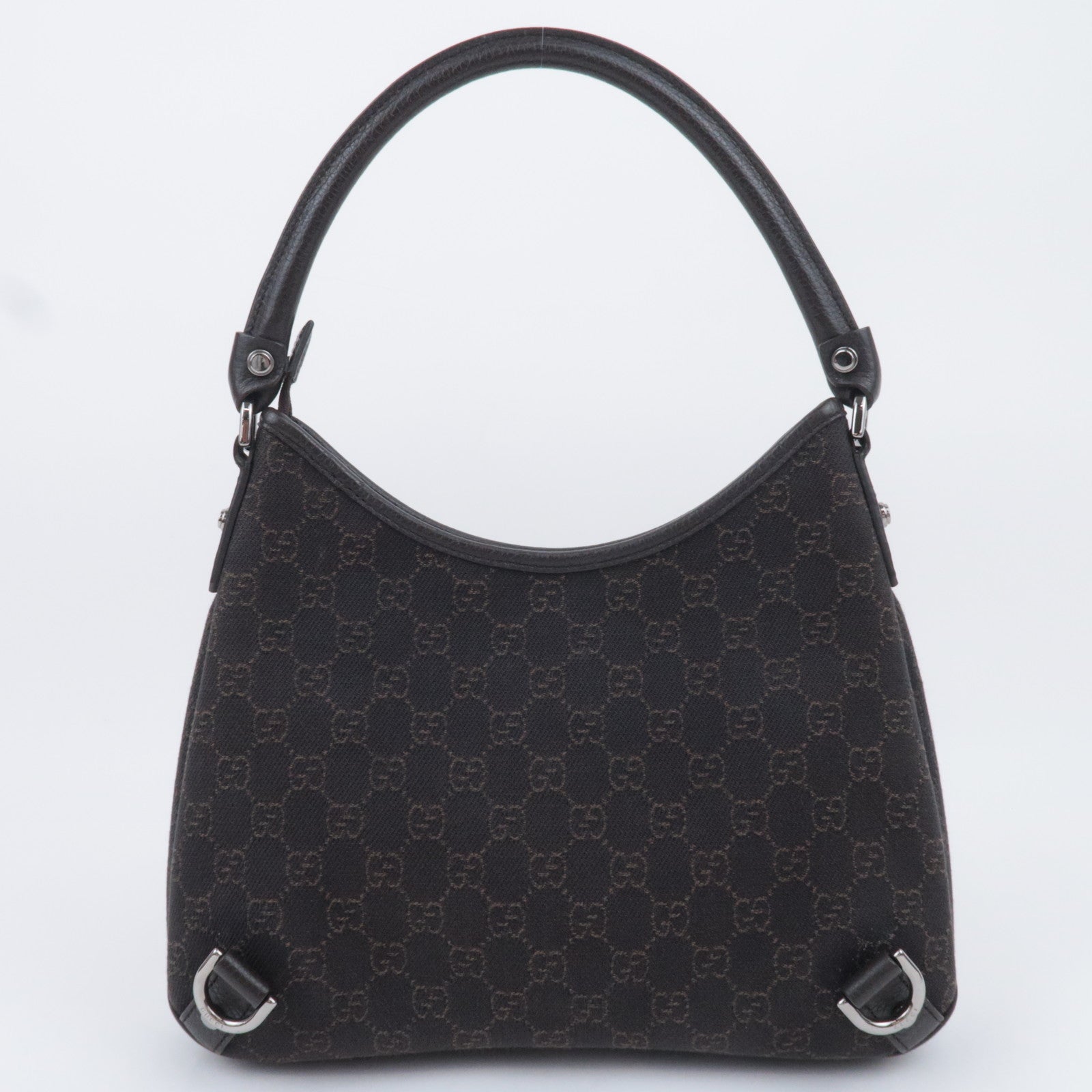 GUCCI Abby GG Canvas Shoulder Bag Brown 268637